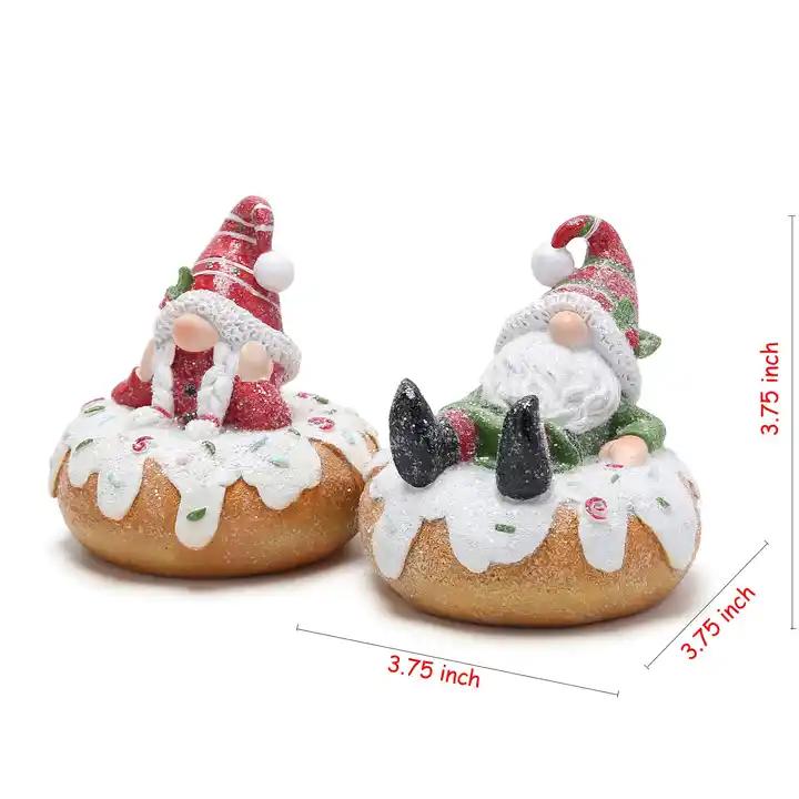 2 PCS Party Gnomes Decorations Baking Store Donut Gnomes Decor Tabletopper Gnomes Decorations for Anniversary Party