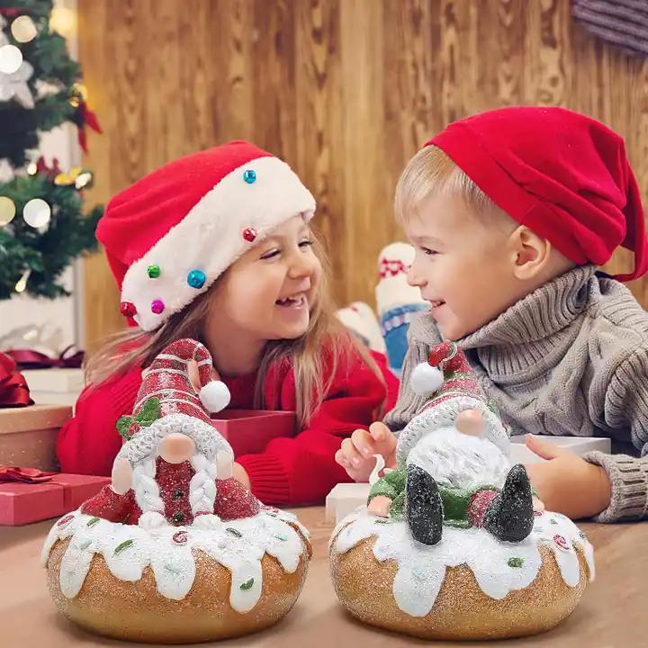 2 PCS Party Gnomes Decorations Baking Store Donut Gnomes Decor Tabletopper Gnomes Decorations for Anniversary Party