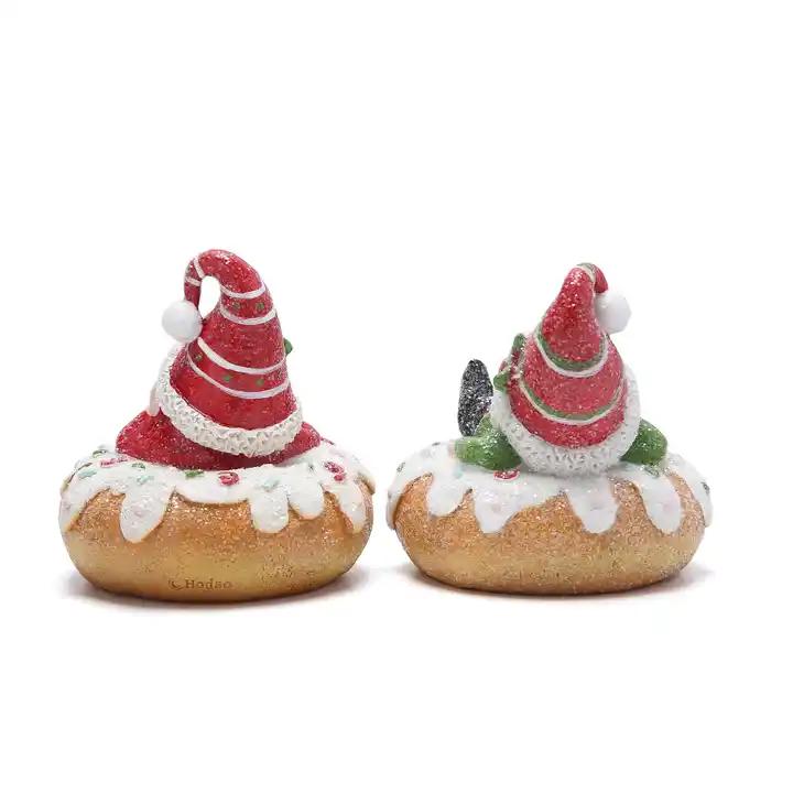 2 PCS Party Gnomes Decorations Baking Store Donut Gnomes Decor Tabletopper Gnomes Decorations for Anniversary Party