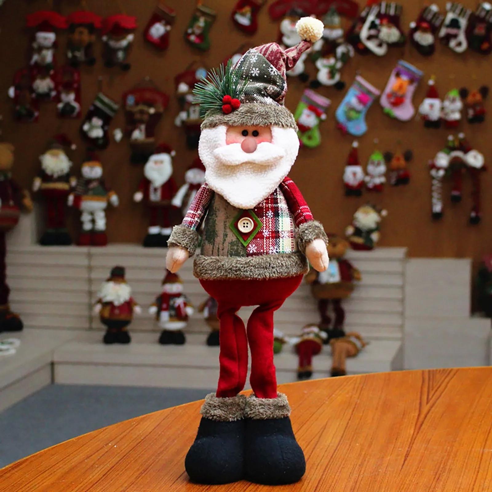 Casa decoração decoracion casa Home decoration Christmas Santa Snowman-Reindeer Christmas Decoration Leg Table Mantel Decoration