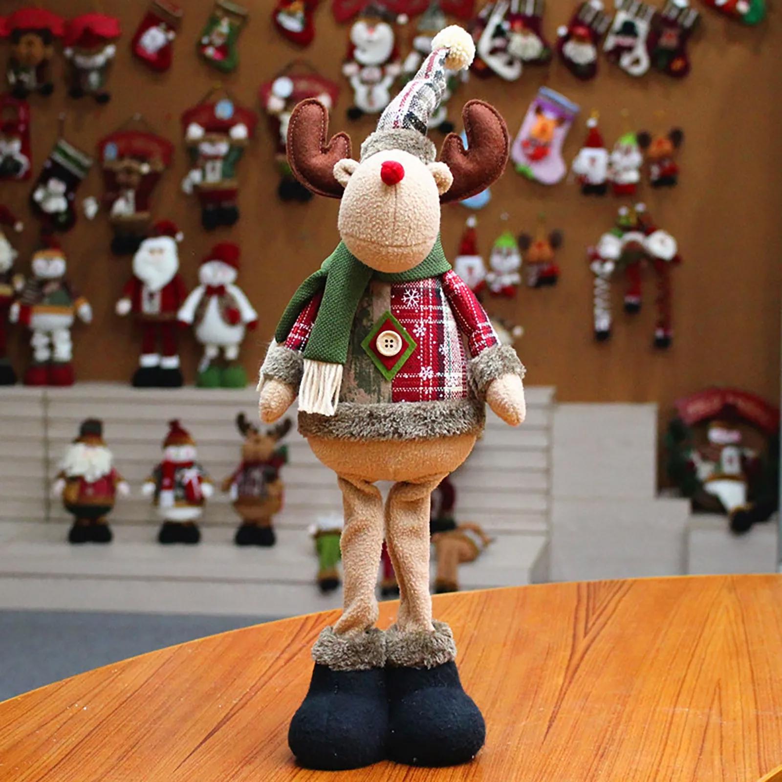Casa decoração decoracion casa Home decoration Christmas Santa Snowman-Reindeer Christmas Decoration Leg Table Mantel Decoration