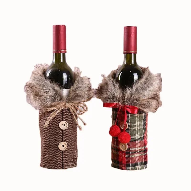 Christmas Red Wine Bottle Cover Merry Christmas Decorations for Home 2023 Christmas Ornament 2024 New Year Xmas Navidad Gifts, Product sellpoints