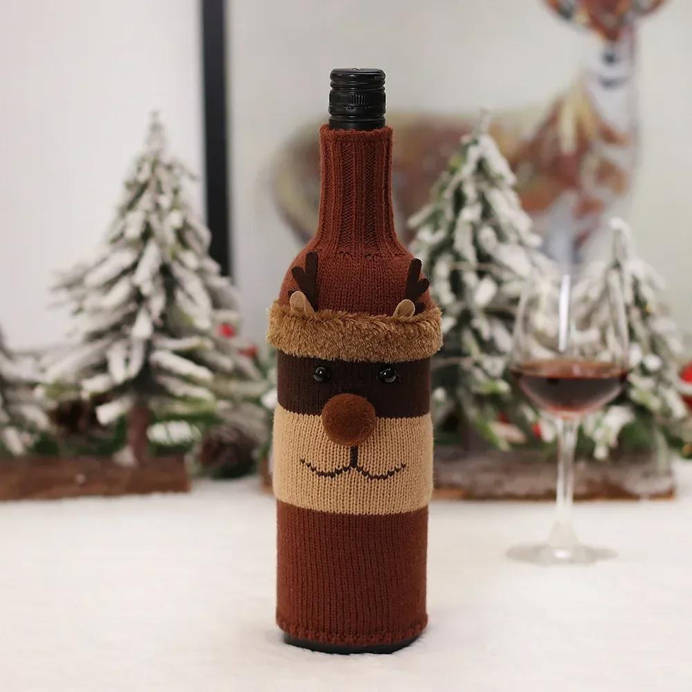 Christmas Red Wine Bottle Cover Merry Christmas Decorations for Home 2023 Christmas Ornament 2024 New Year Xmas Navidad Gifts, Product sellpoints