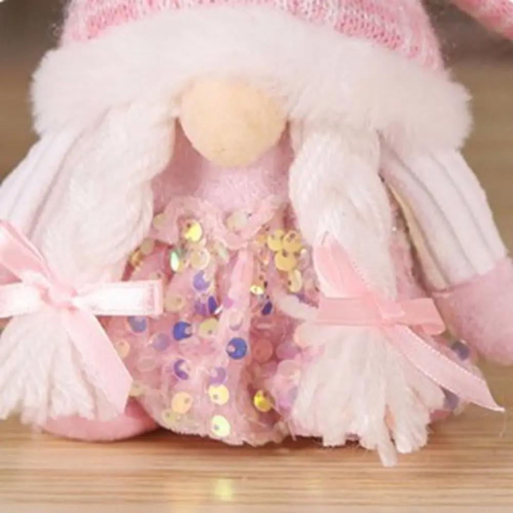 Creative Cartoon Christmas Sequined Gnome Exquisite Small Faceless Doll Cute Dwarf Doll Ornaments New Year