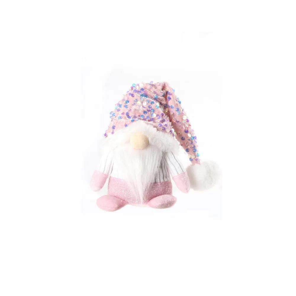 Creative Cartoon Christmas Sequined Gnome Exquisite Small Faceless Doll Cute Dwarf Doll Ornaments New Year