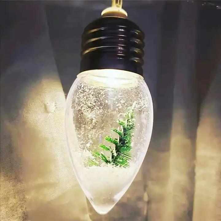 Manufacturer direct sales light bulb Christmas tree colorful pendant light string Christmas tree decoration