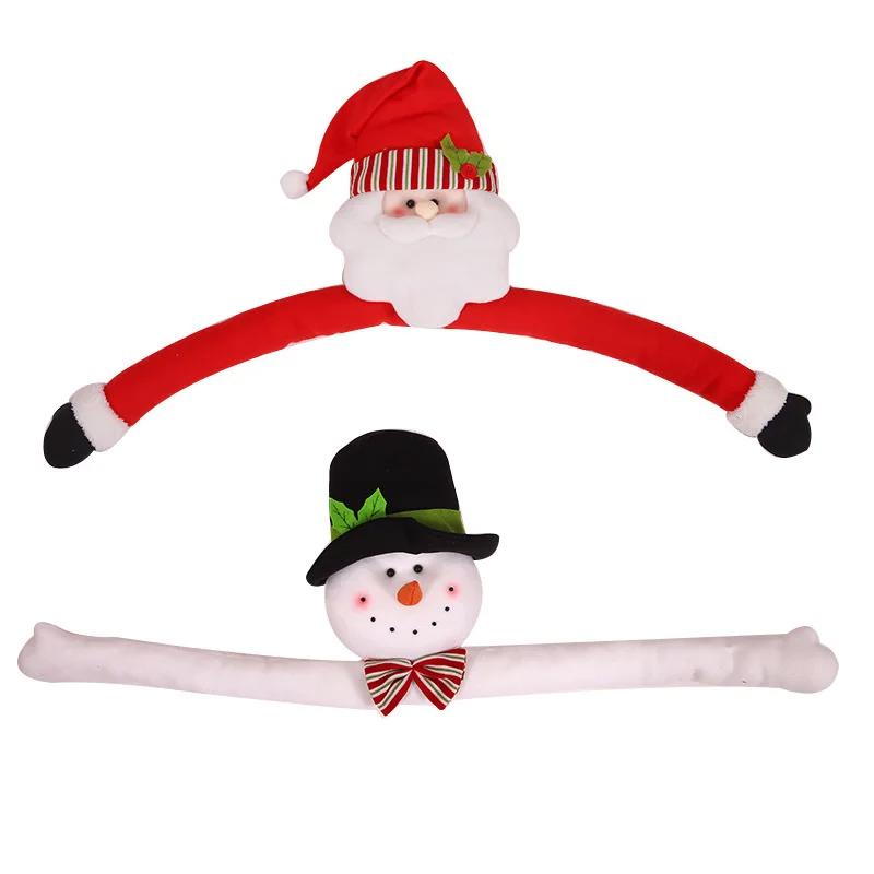 New Christmas Tree Decorations Santa Claus Figure Tree Top Star Snowman Holiday Ornaments Xmas Atmosphere Decoration Supplies