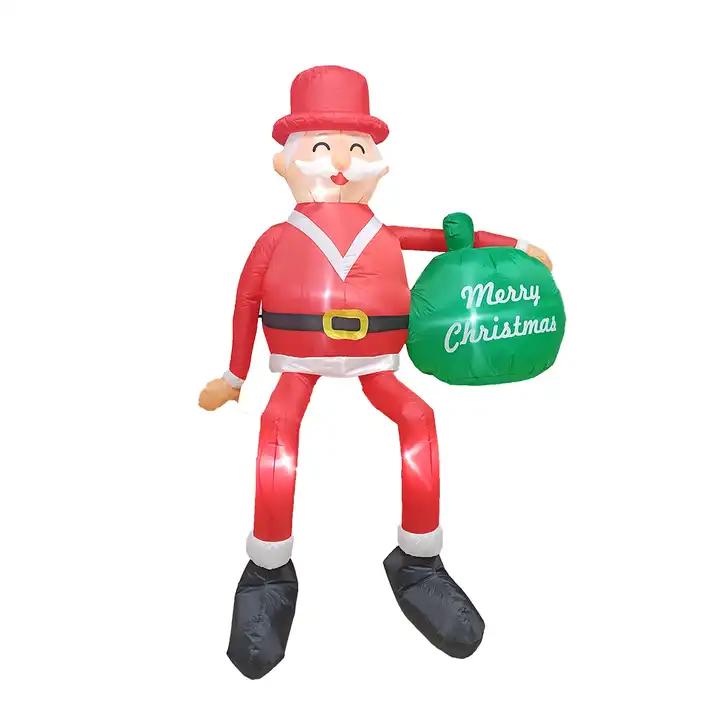 Various Styles Design Christmas Ornaments Outdoor Yard Decoration Sitting Santa Claus Inflatables For Christmas Decor