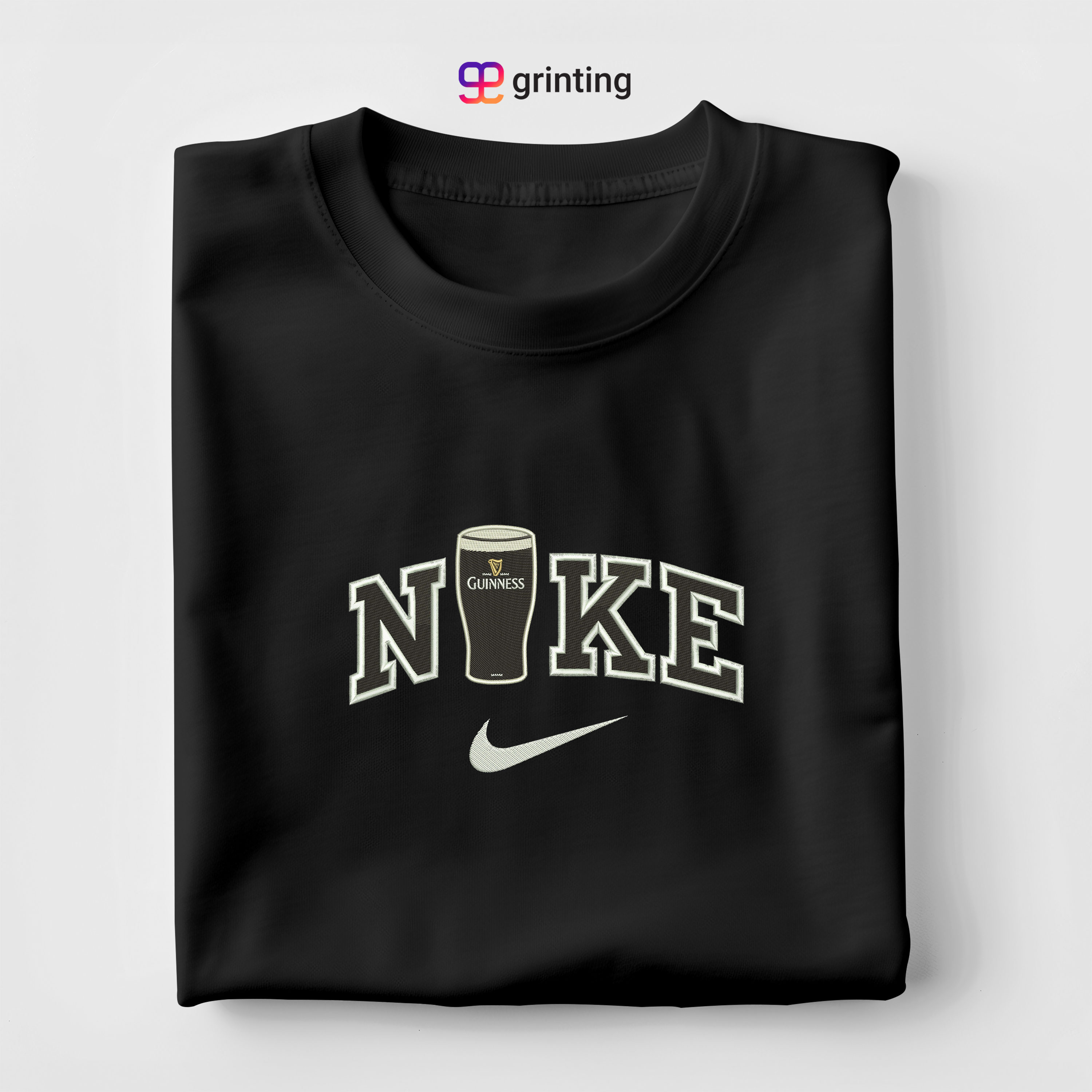 Nike Guinness Embroidered Sweatshirt & Shirt – Premium Comfort and Style
