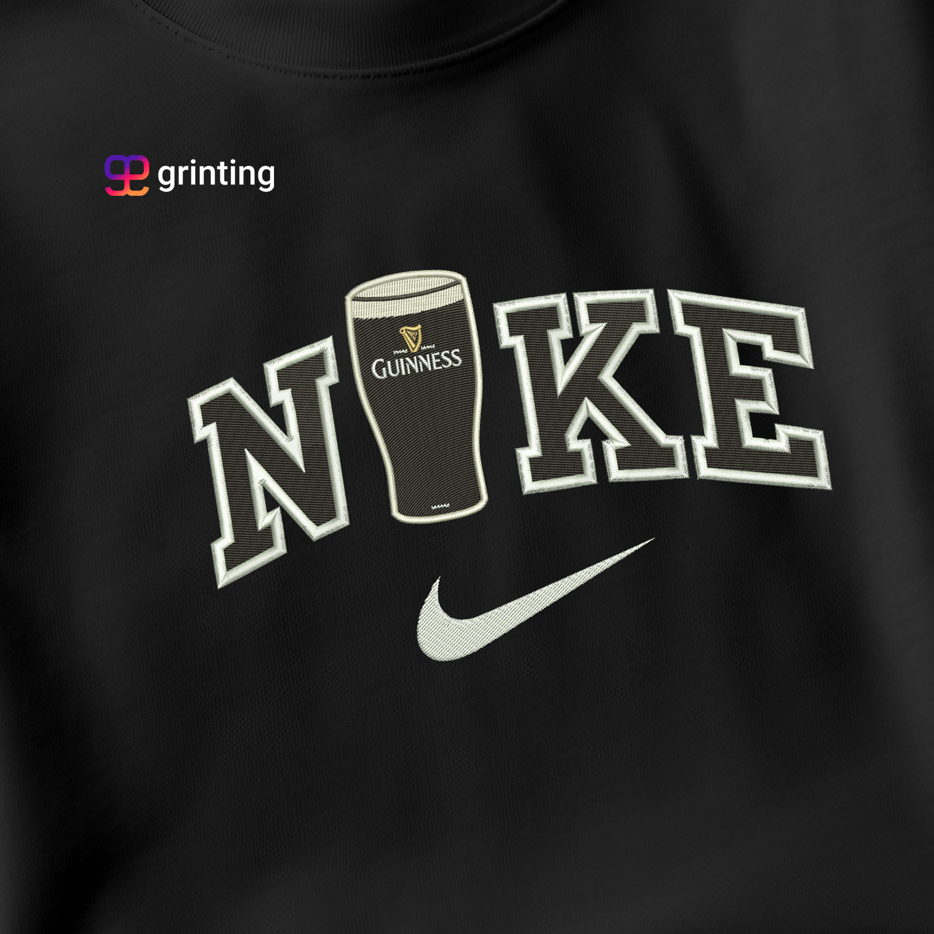 Nike Guinness Embroidered Sweatshirt & Shirt – Premium Comfort and Style