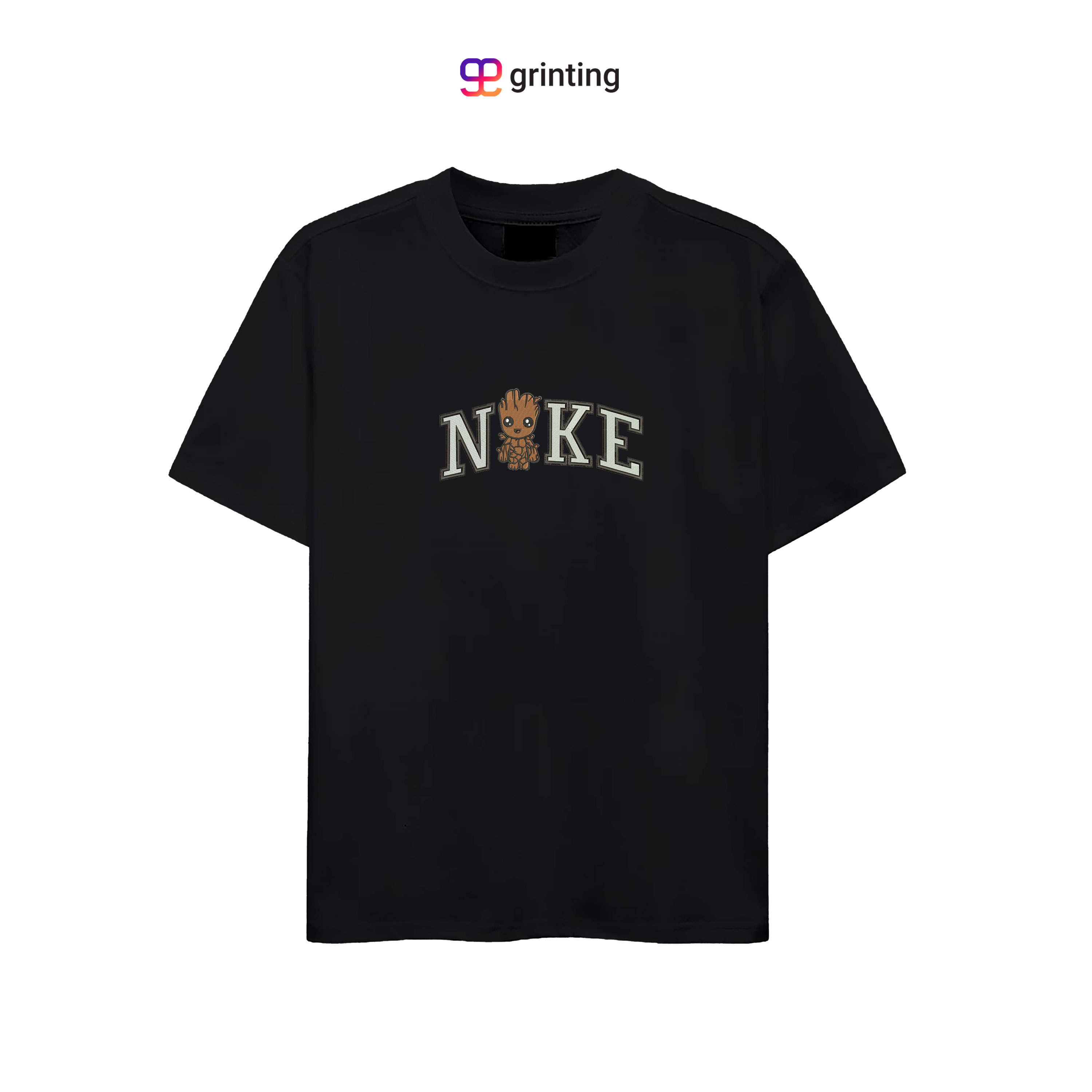 Nike Groot Brown Embroidered Sweatshirt & Shirt – Premium Comfort and Style