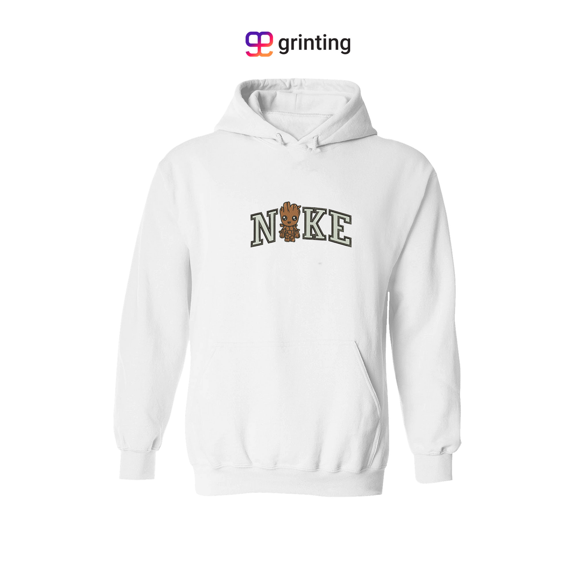 Nike Groot Brown Embroidered Sweatshirt & Shirt – Premium Comfort and Style
