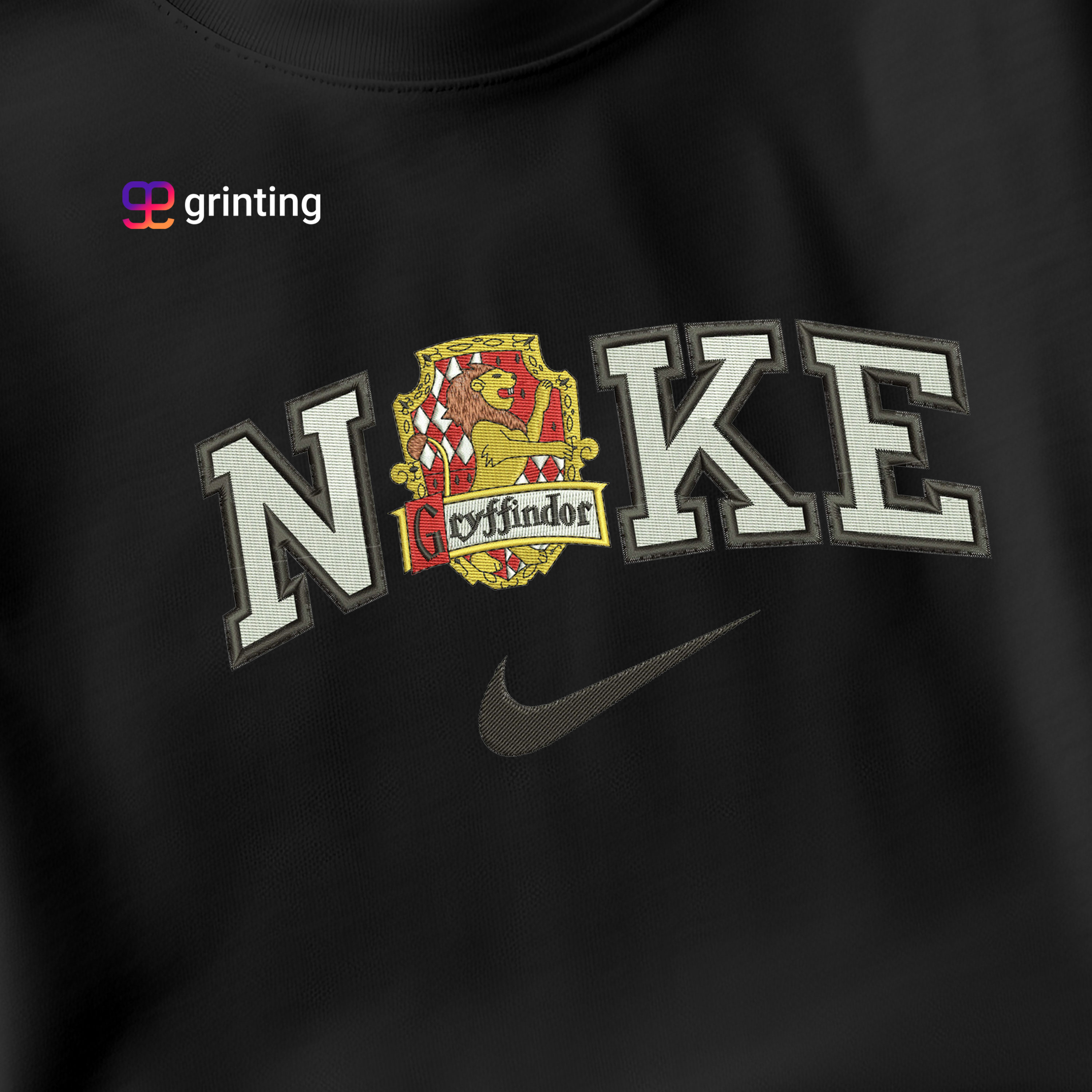 Nike Gryffindor Embroidered Sweatshirt & Shirt – Premium Comfort and Style