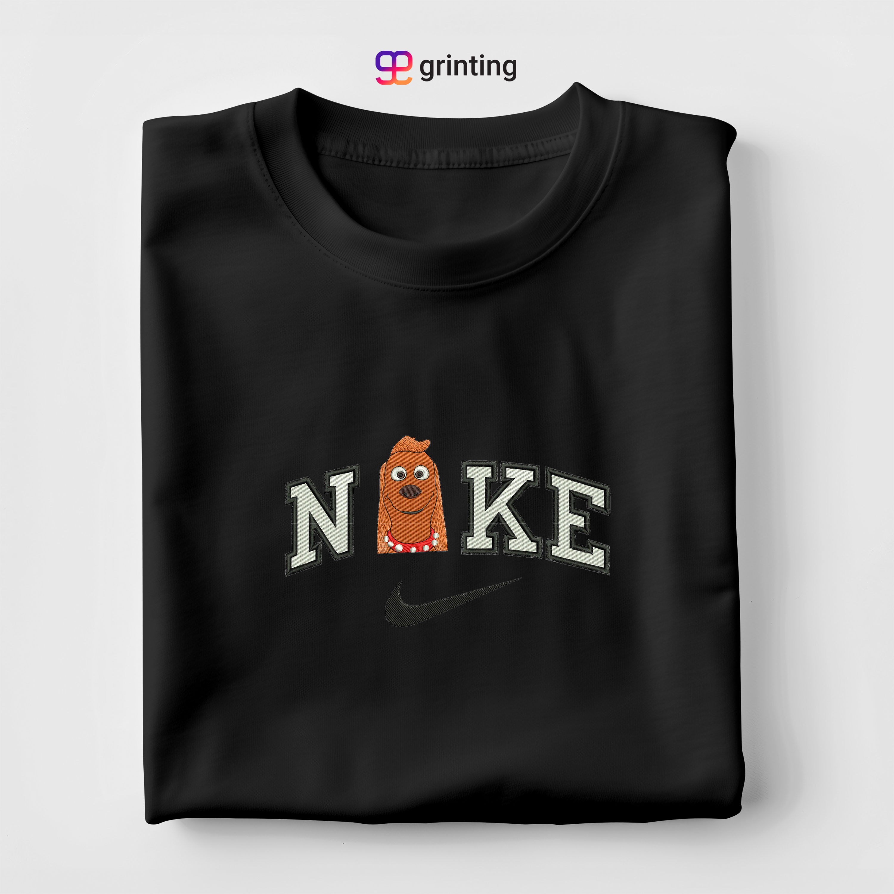 Nike Grinch Dog Pink Embroidered Sweatshirt & Shirt – Premium Comfort and Style