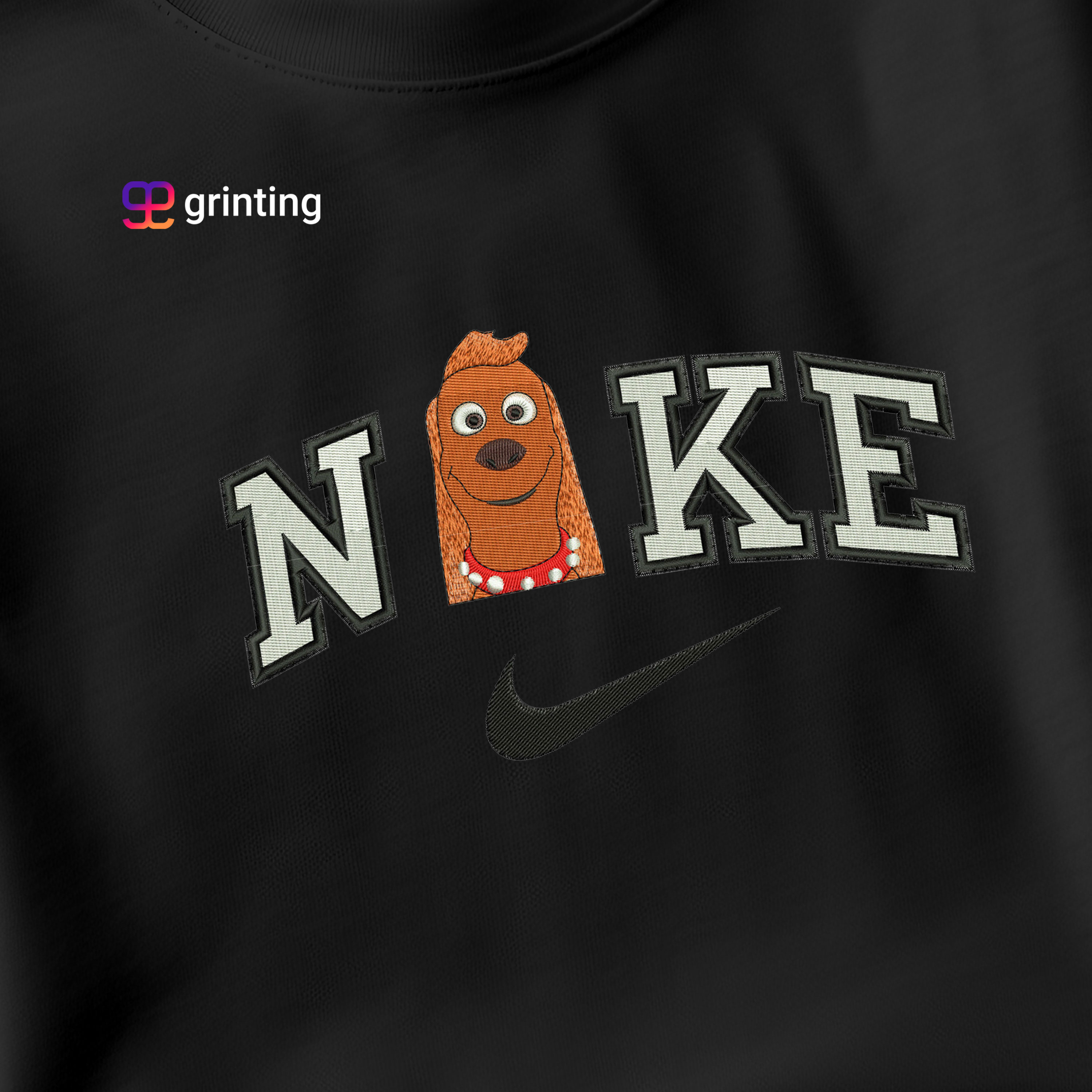 Nike Grinch Dog Pink Embroidered Sweatshirt & Shirt – Premium Comfort and Style