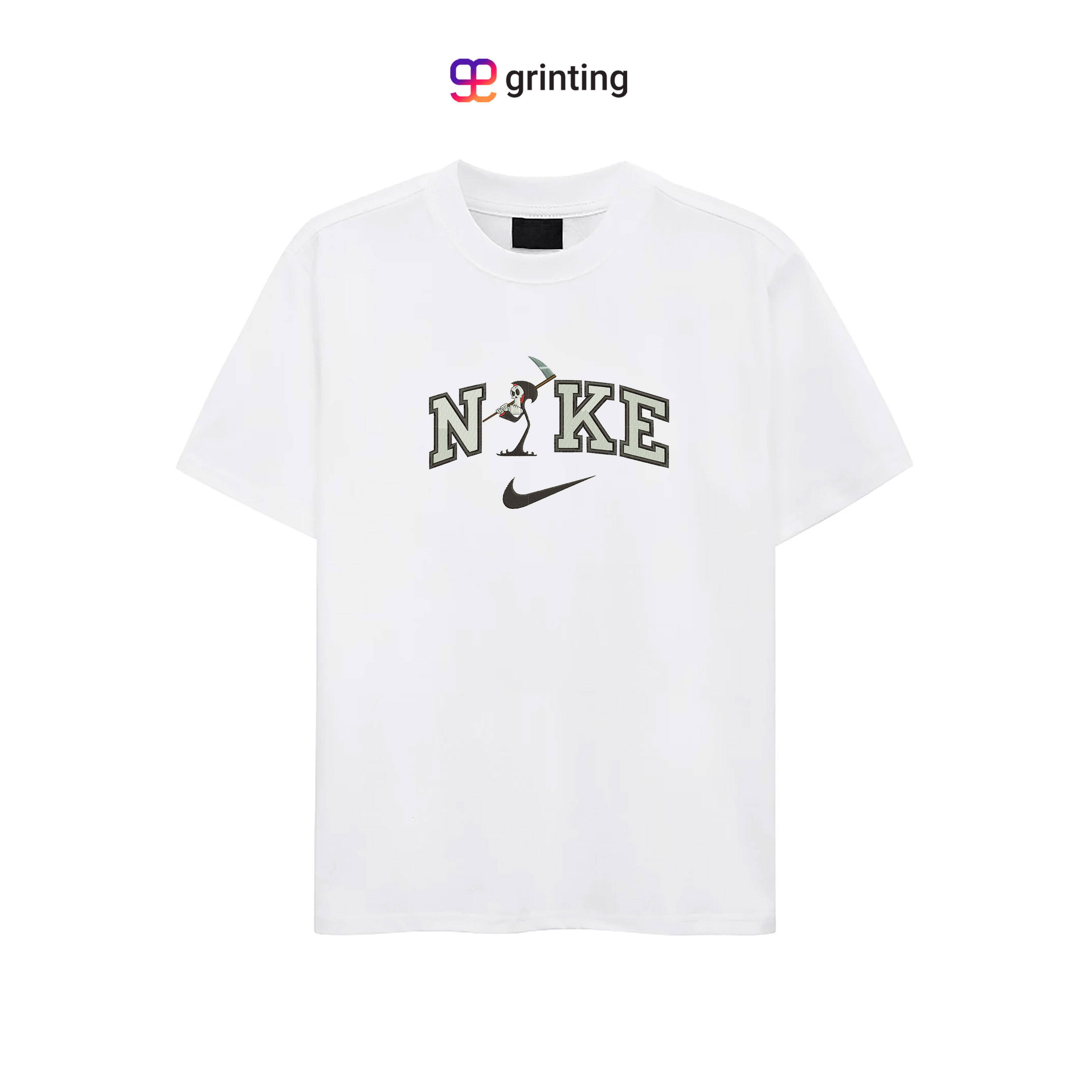 Nike Grim Ghost Embroidered Sweatshirt & Shirt – Premium Comfort and Style