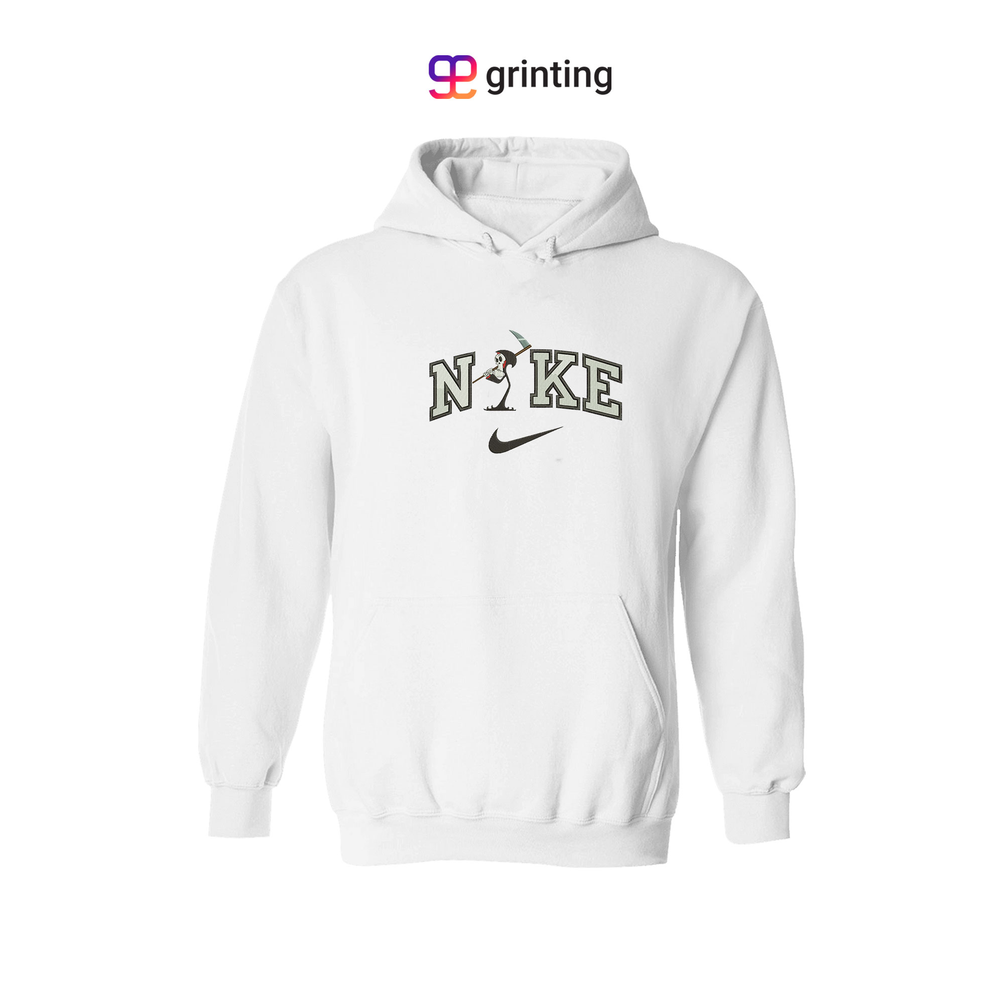 Nike Grim Ghost Embroidered Sweatshirt & Shirt – Premium Comfort and Style