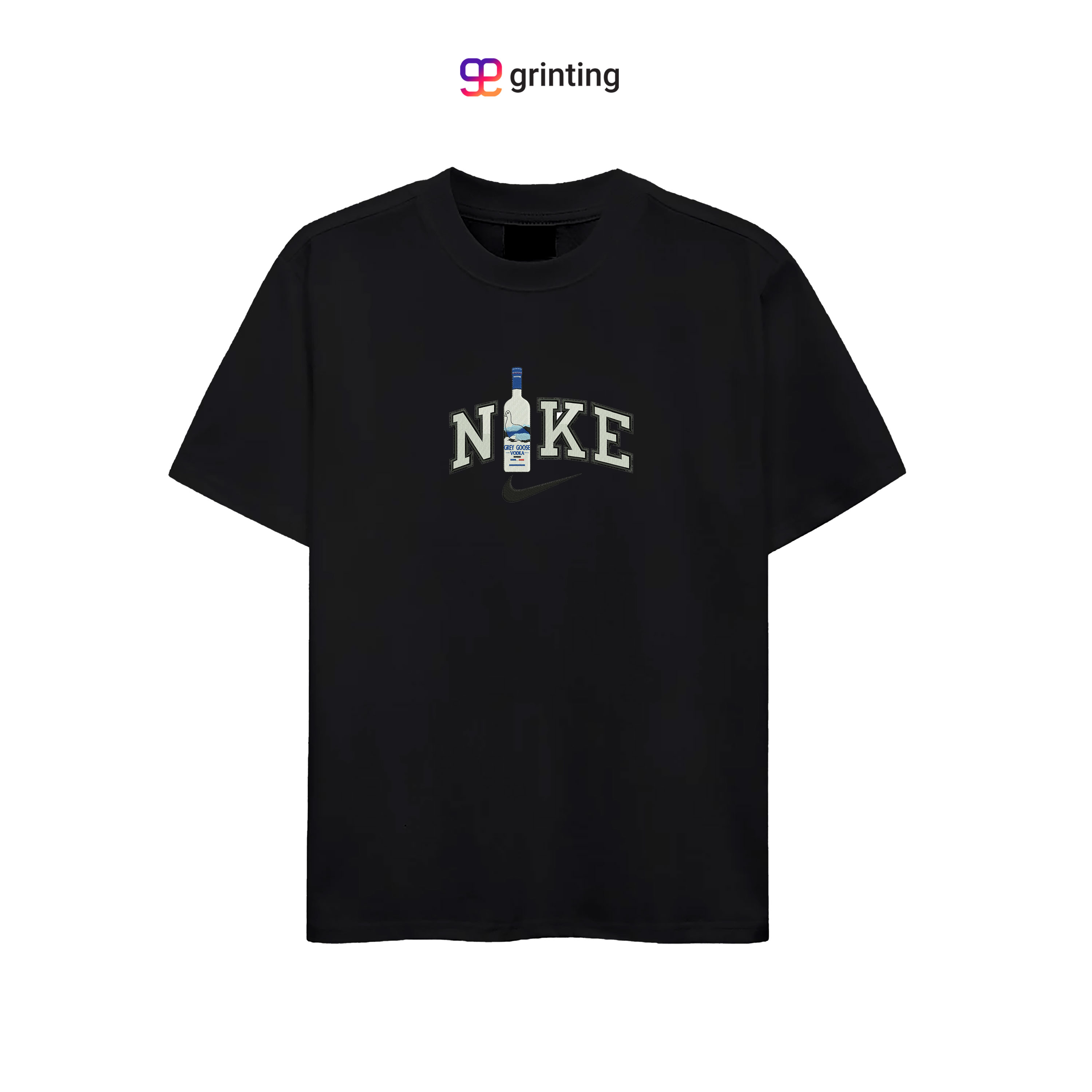 Nike Grey Goose Embroidered Sweatshirt & Shirt – Premium Comfort and Style