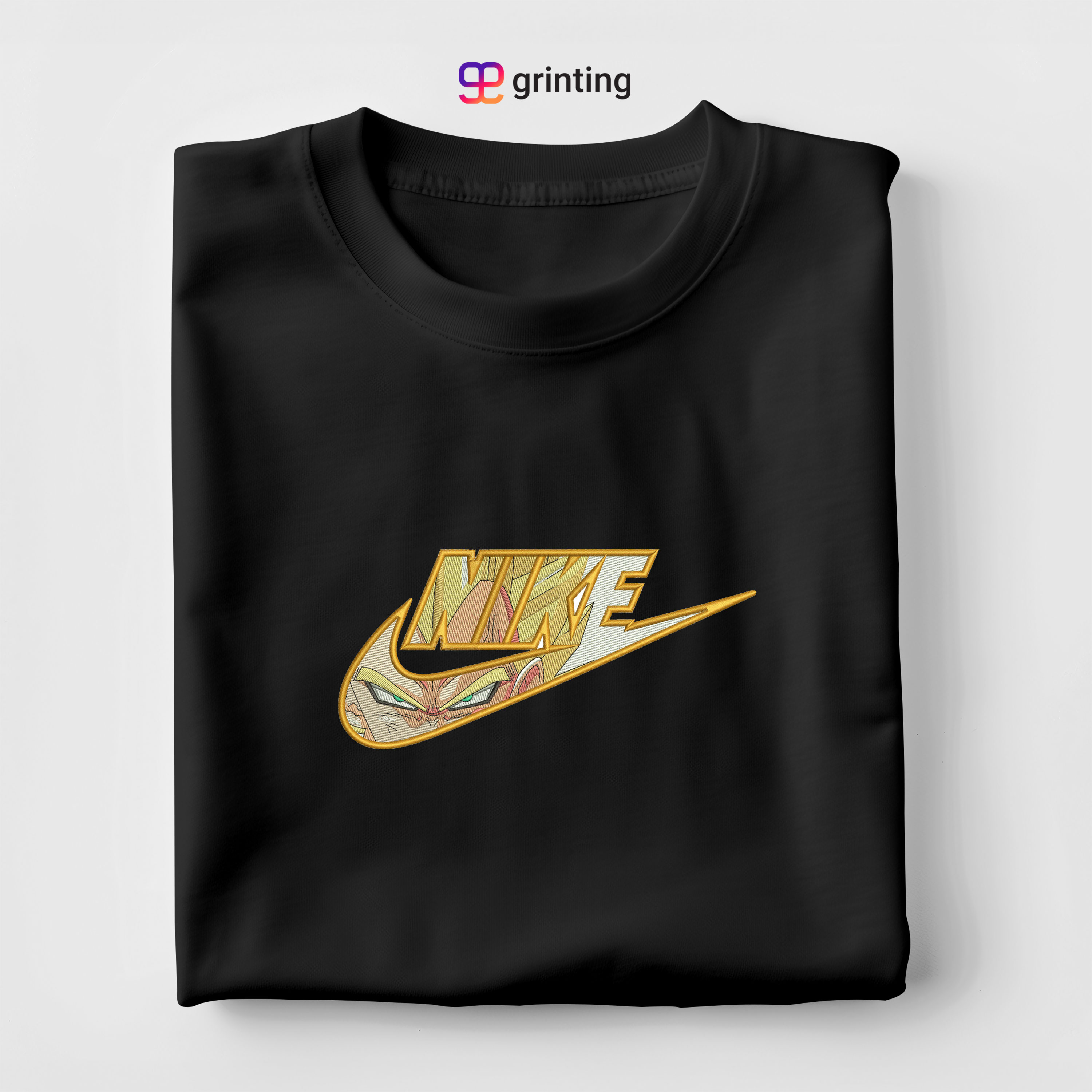 Nike Goku Face Embroidered Sweatshirt & Shirt – Premium Comfort and Style
