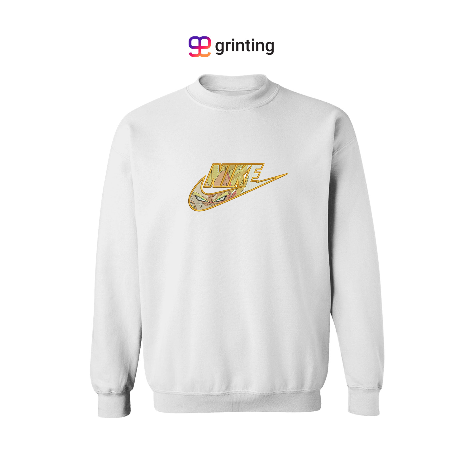 Nike Goku Face Embroidered Sweatshirt & Shirt – Premium Comfort and Style