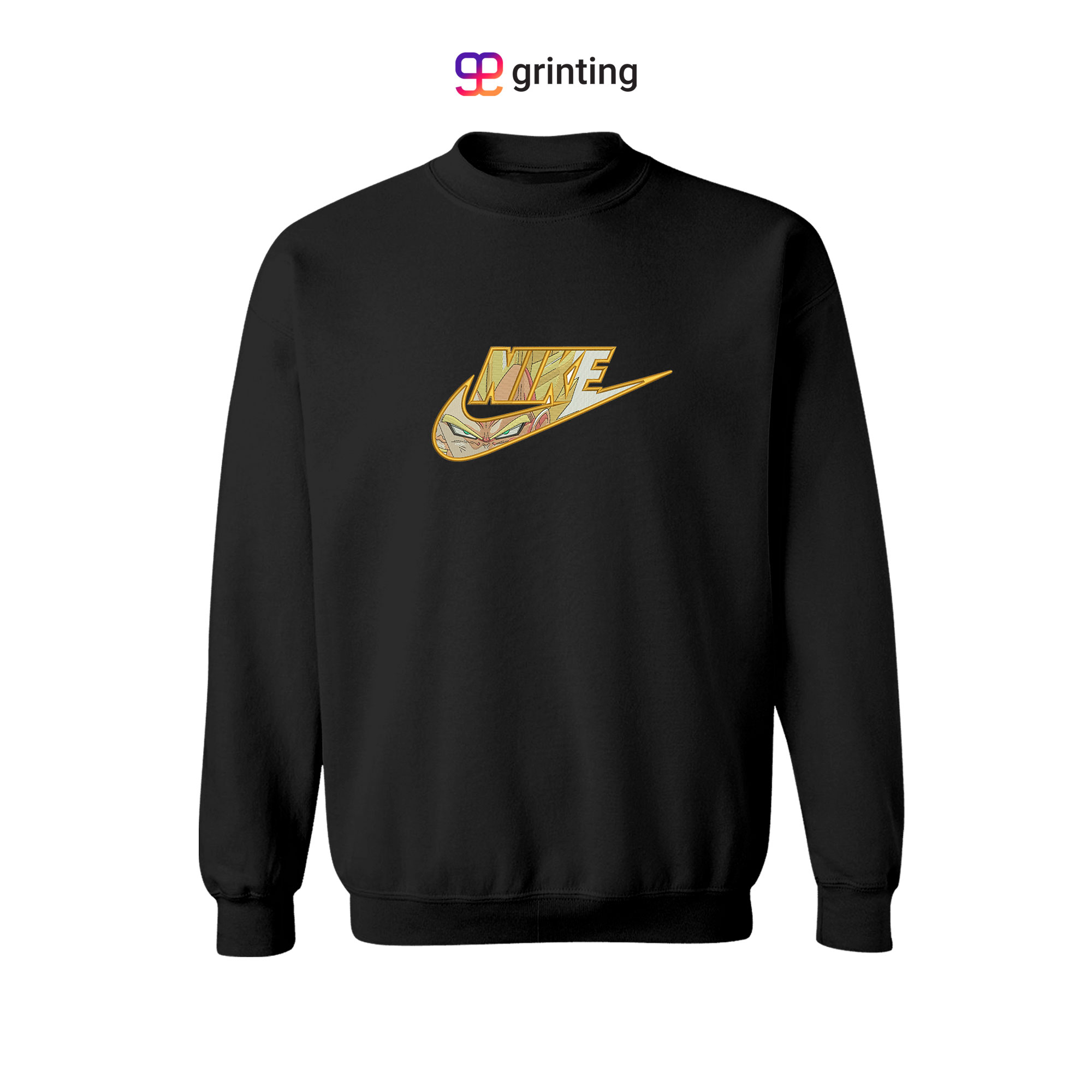Nike Goku Face Embroidered Sweatshirt & Shirt – Premium Comfort and Style