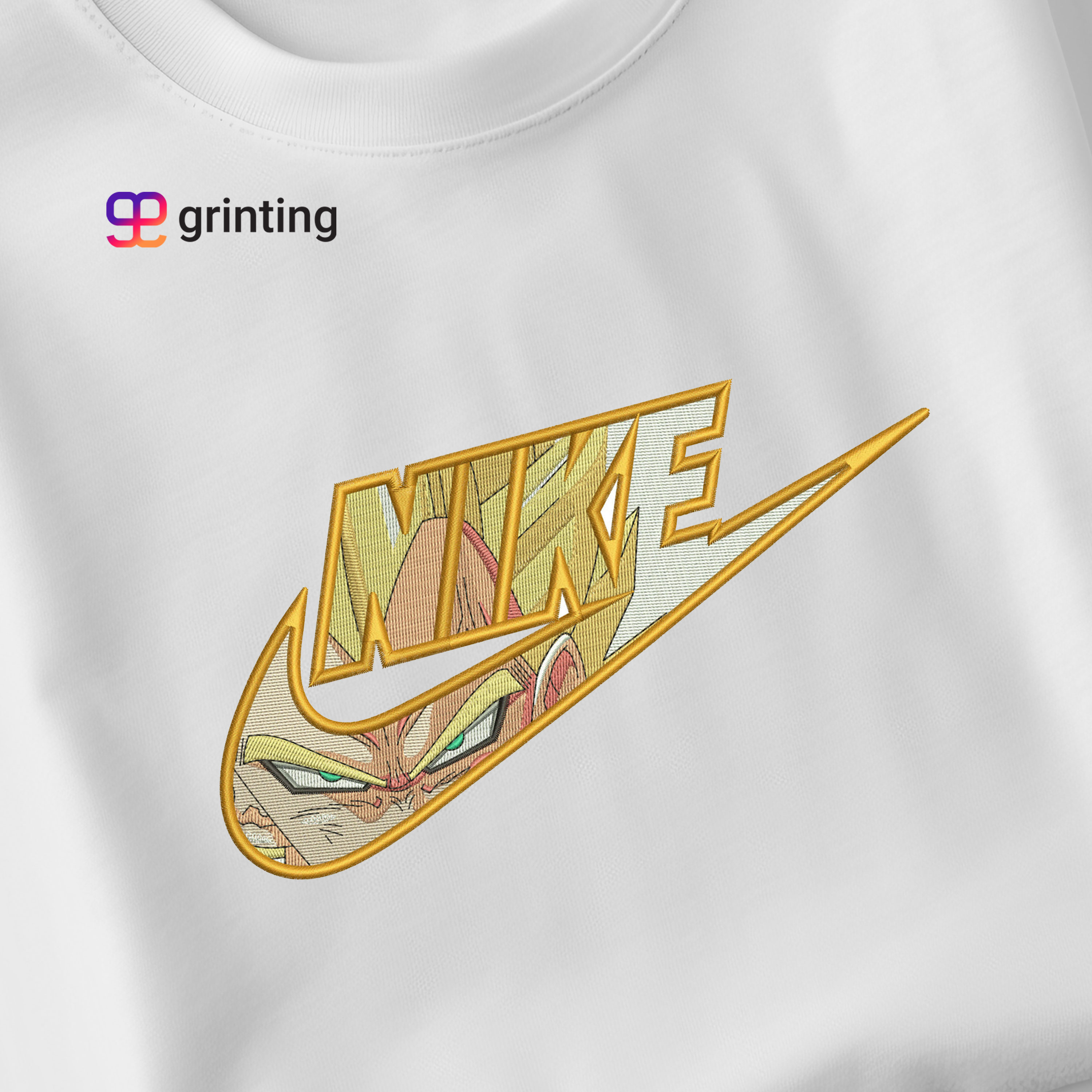Nike Goku Face Embroidered Sweatshirt & Shirt – Premium Comfort and Style
