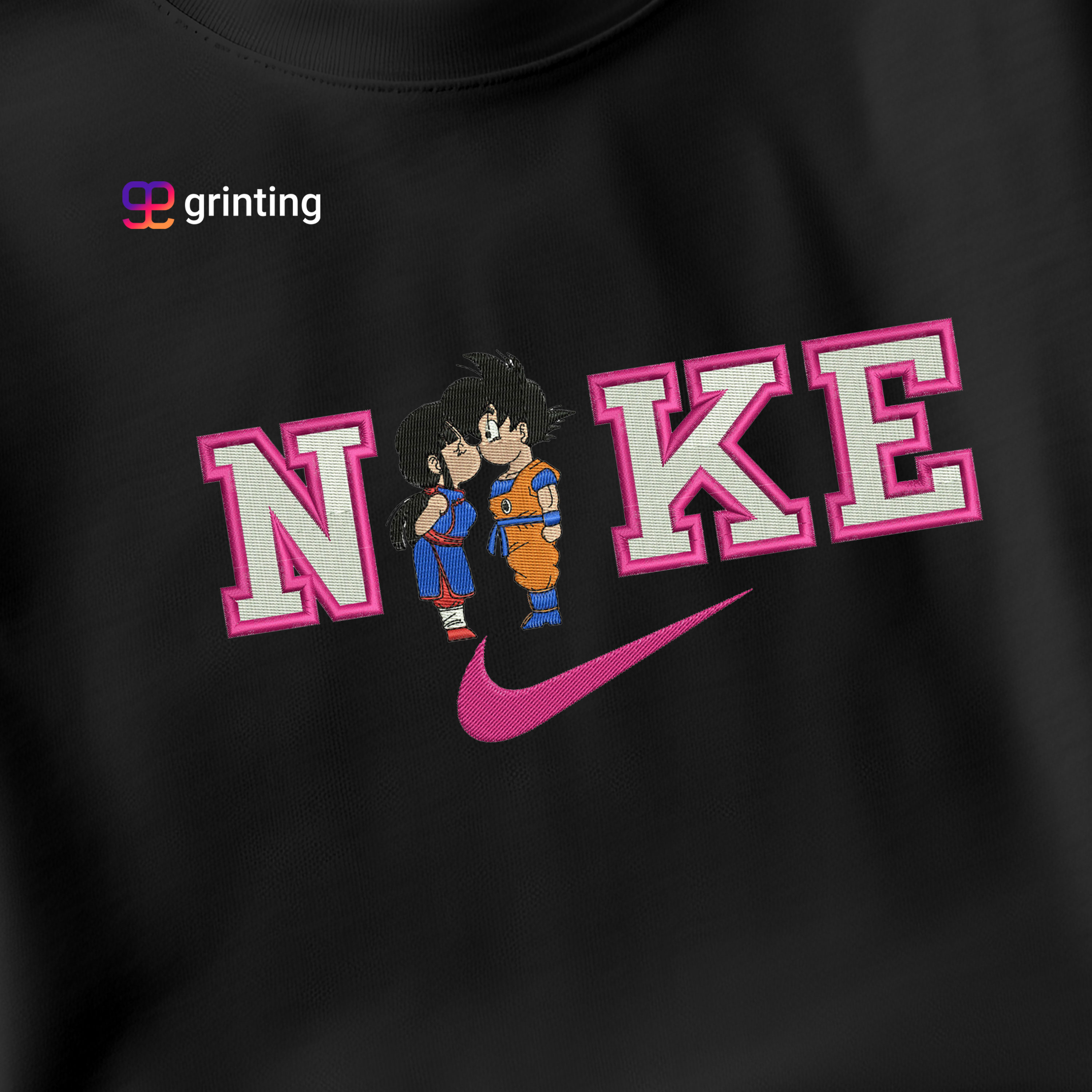 Nike Goku Chichi Embroidered Sweatshirt & Shirt – Premium Comfort and Style