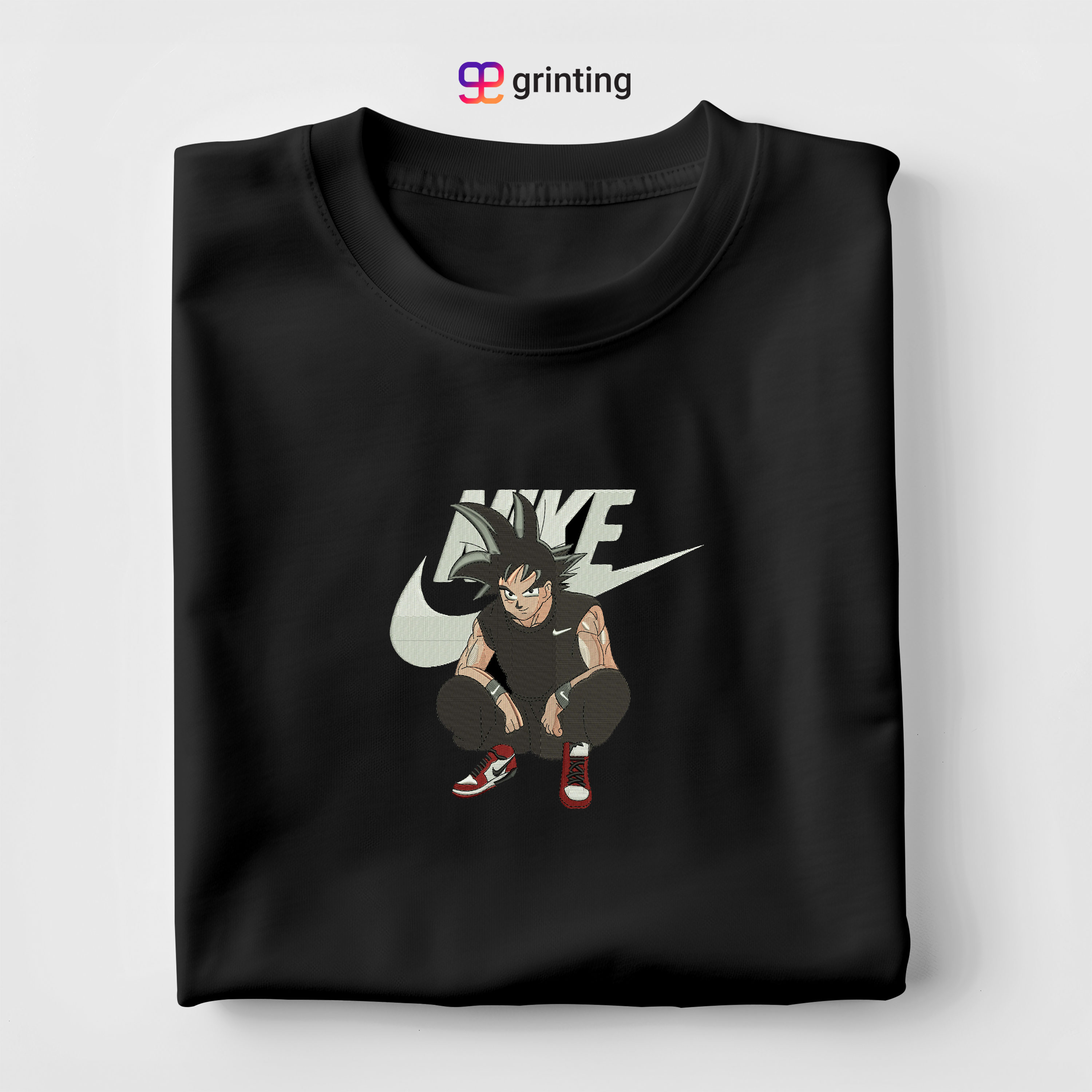 Nike Goku C Embroidered Sweatshirt & Shirt – Premium Comfort and Style