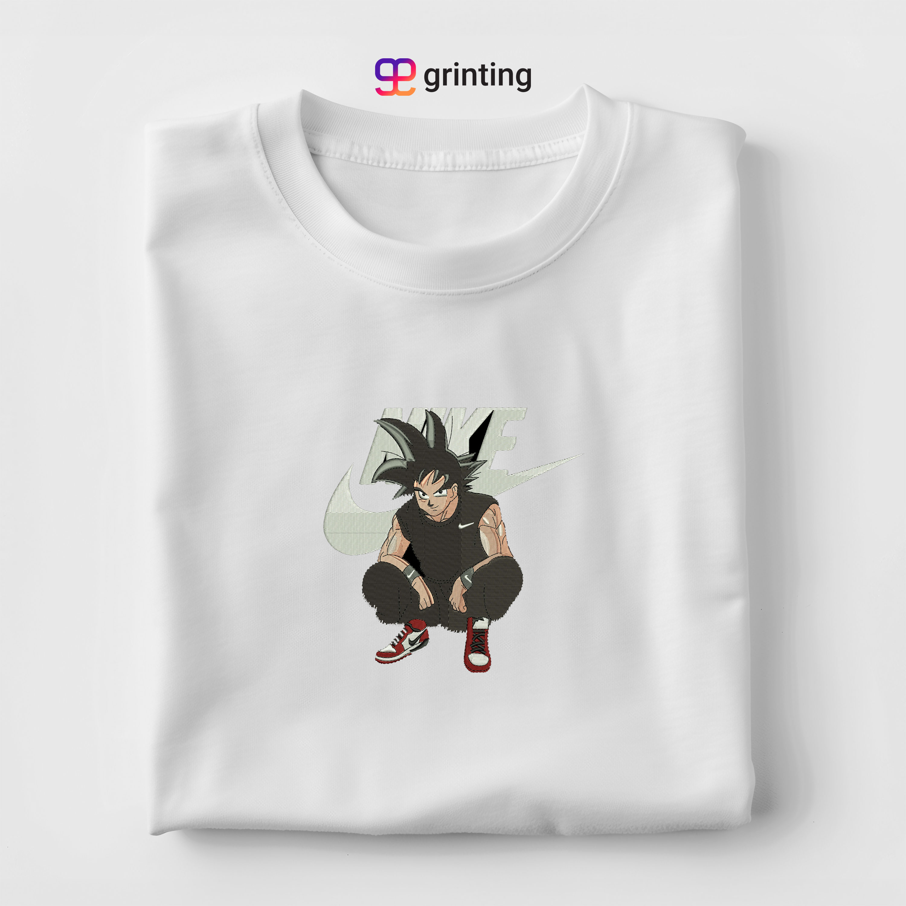 Nike Goku C Embroidered Sweatshirt & Shirt – Premium Comfort and Style