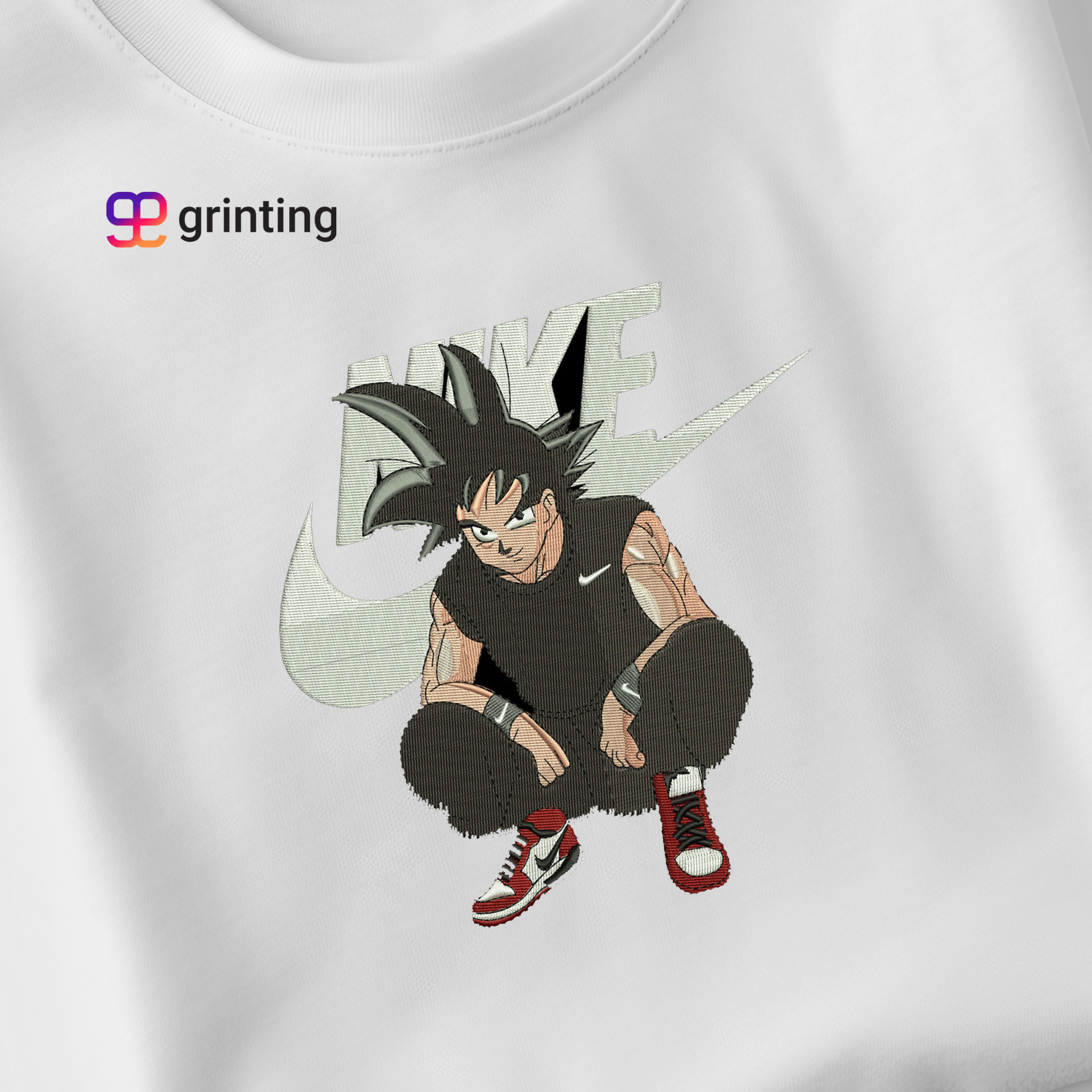 Nike Goku C Embroidered Sweatshirt & Shirt – Premium Comfort and Style