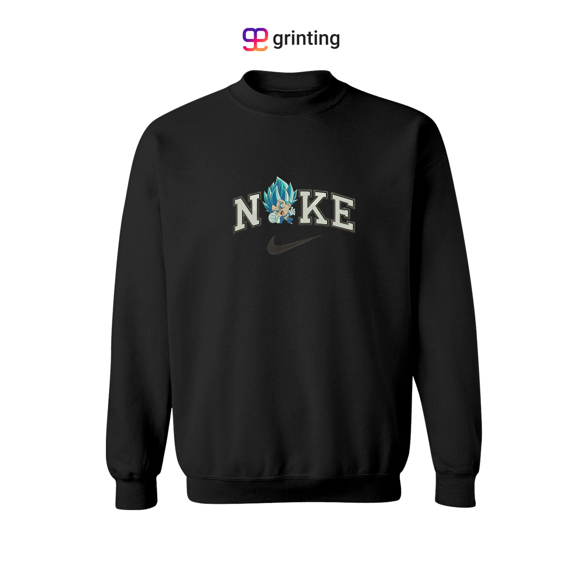 Nike Goku Chibi Embroidered Sweatshirt & Shirt – Premium Comfort and Style