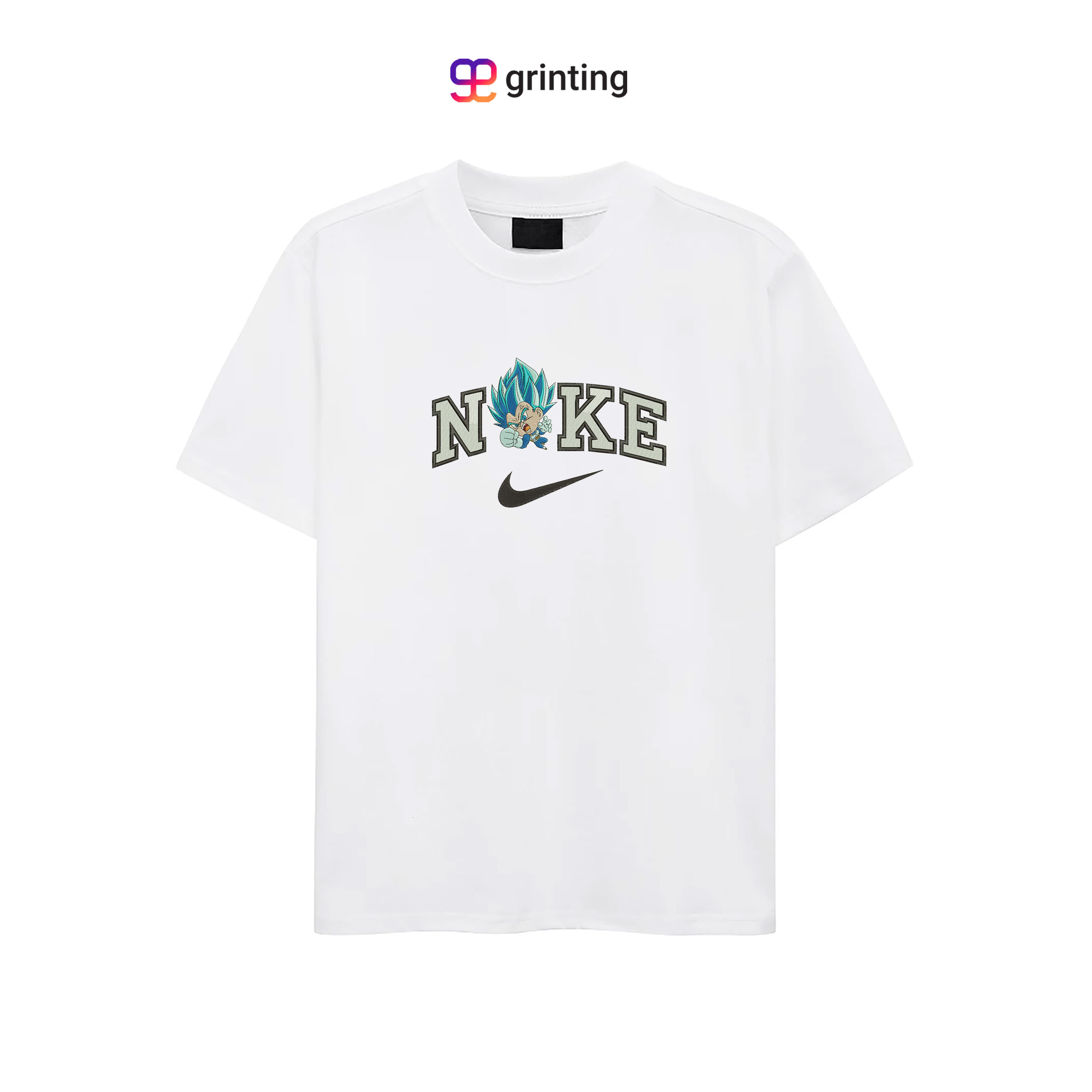 Nike Goku Chibi Embroidered Sweatshirt & Shirt – Premium Comfort and Style