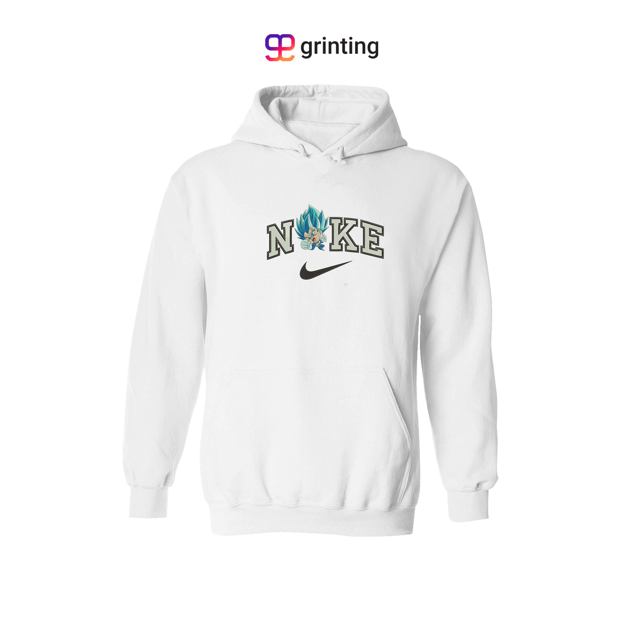 Nike Goku Chibi Embroidered Sweatshirt & Shirt – Premium Comfort and Style