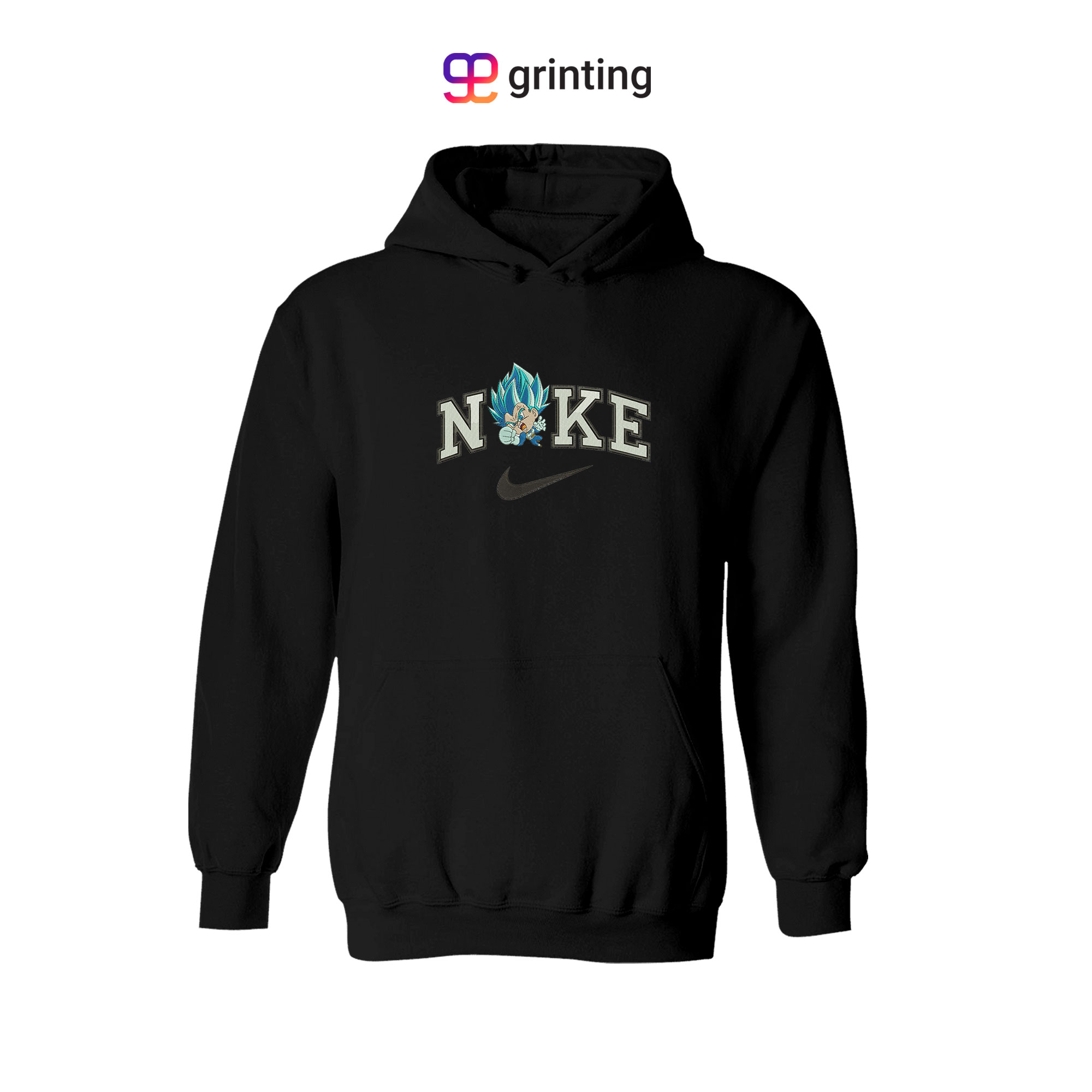 Nike Goku Chibi Embroidered Sweatshirt & Shirt – Premium Comfort and Style
