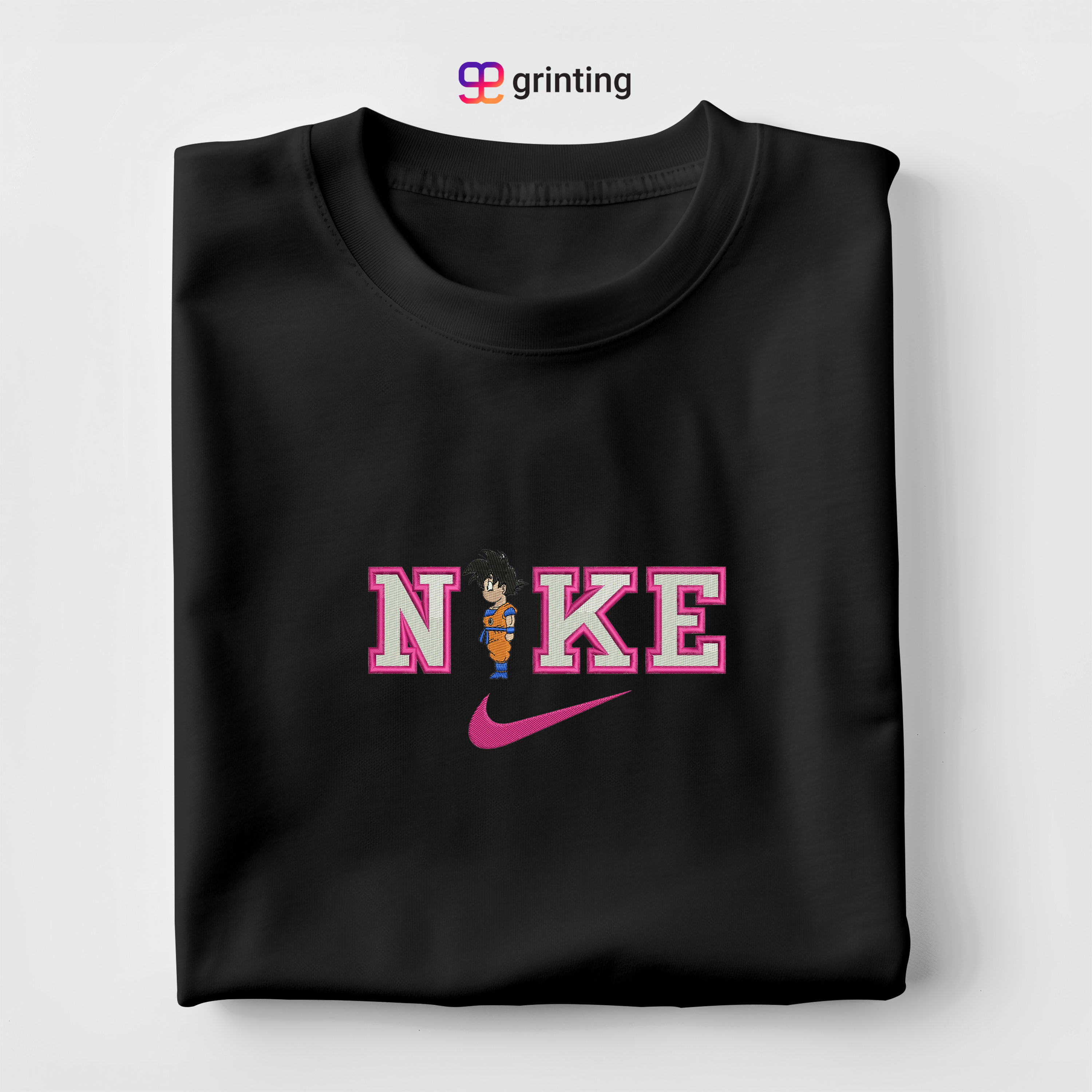 Nike Goku Child Embroidered Sweatshirt & Shirt – Premium Comfort and Style