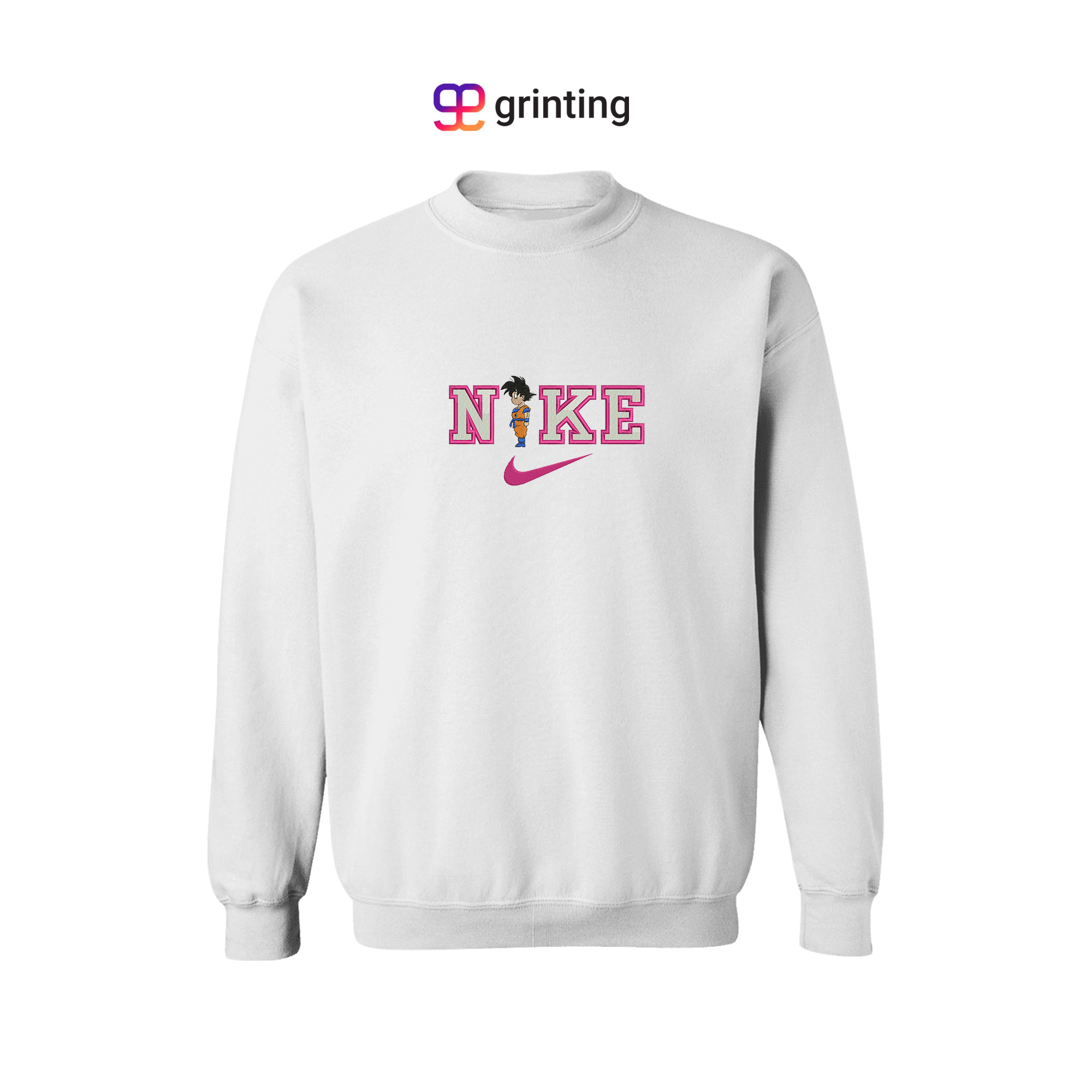 Nike Goku Child Embroidered Sweatshirt & Shirt – Premium Comfort and Style
