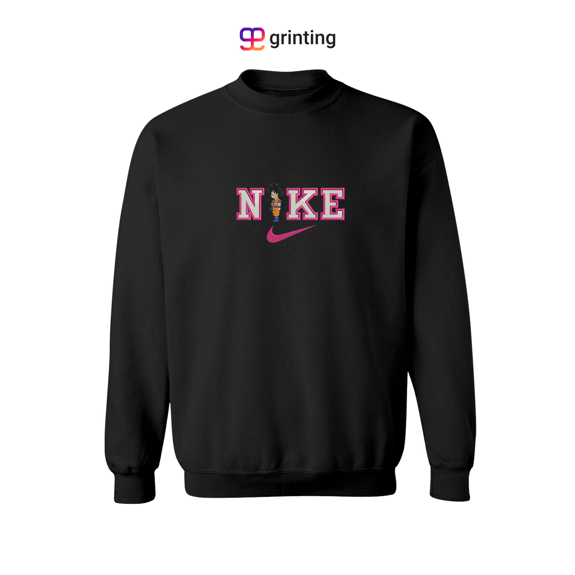 Nike Goku Child Embroidered Sweatshirt & Shirt – Premium Comfort and Style