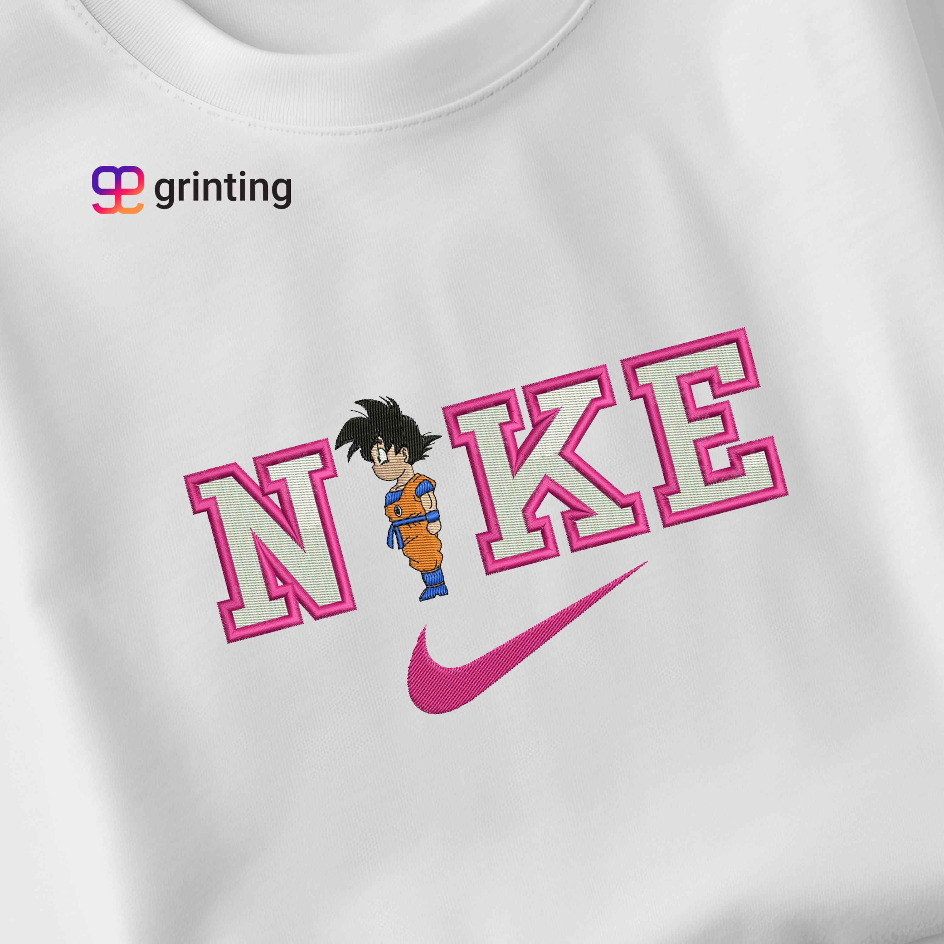 Nike Goku Child Embroidered Sweatshirt & Shirt – Premium Comfort and Style
