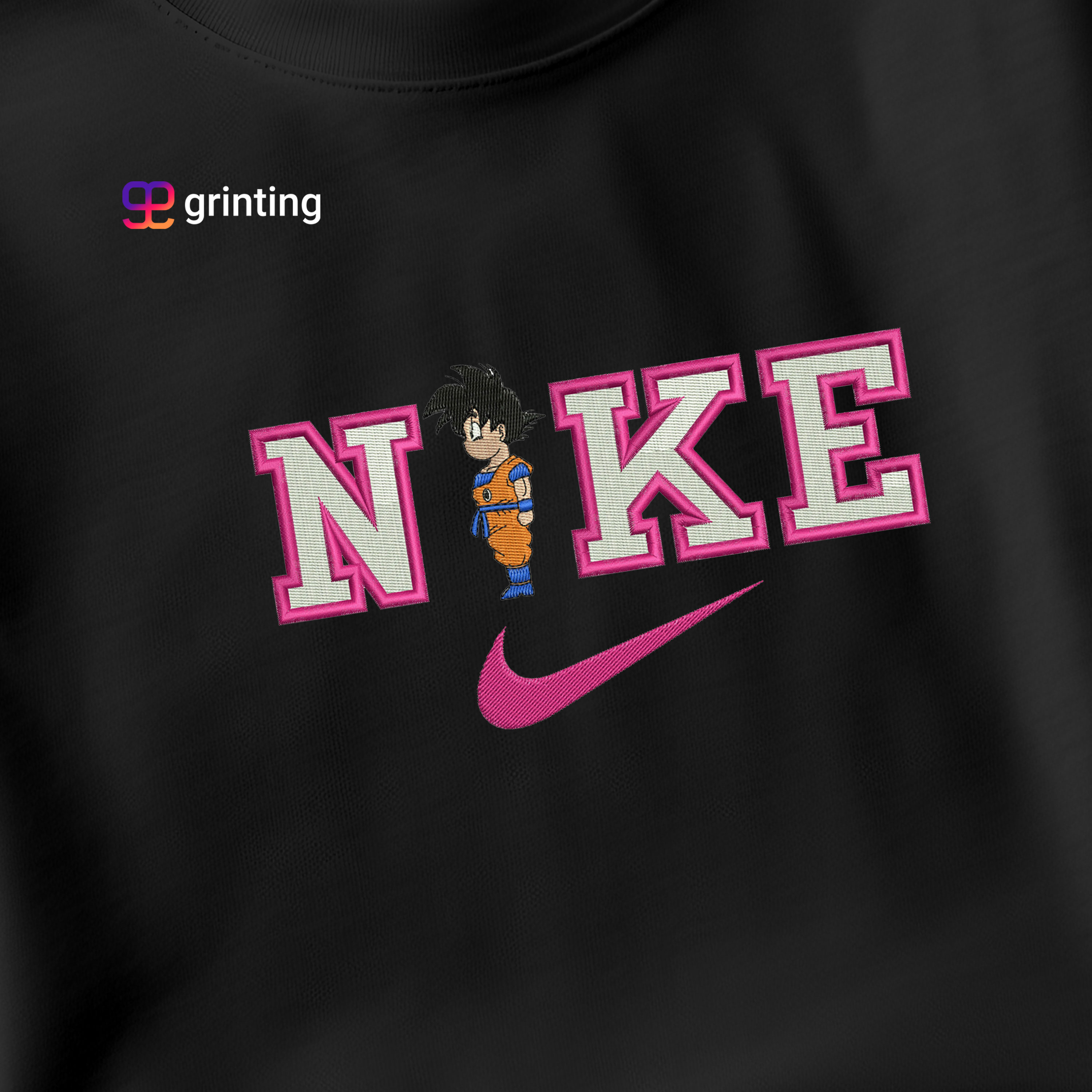 Nike Goku Child Embroidered Sweatshirt & Shirt – Premium Comfort and Style