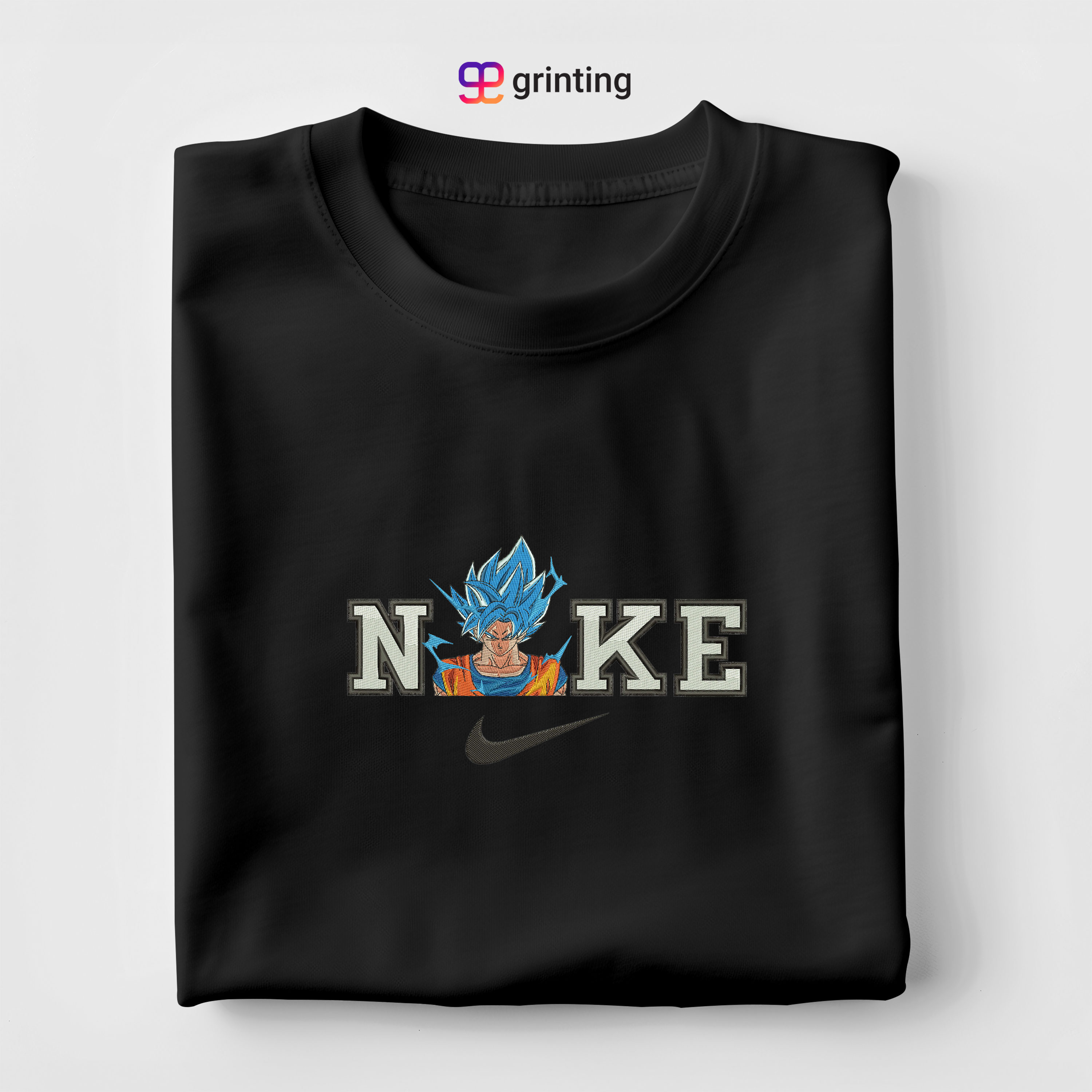 Nike Goku Type 2 Embroidered Sweatshirt & Shirt – Premium Comfort and Style