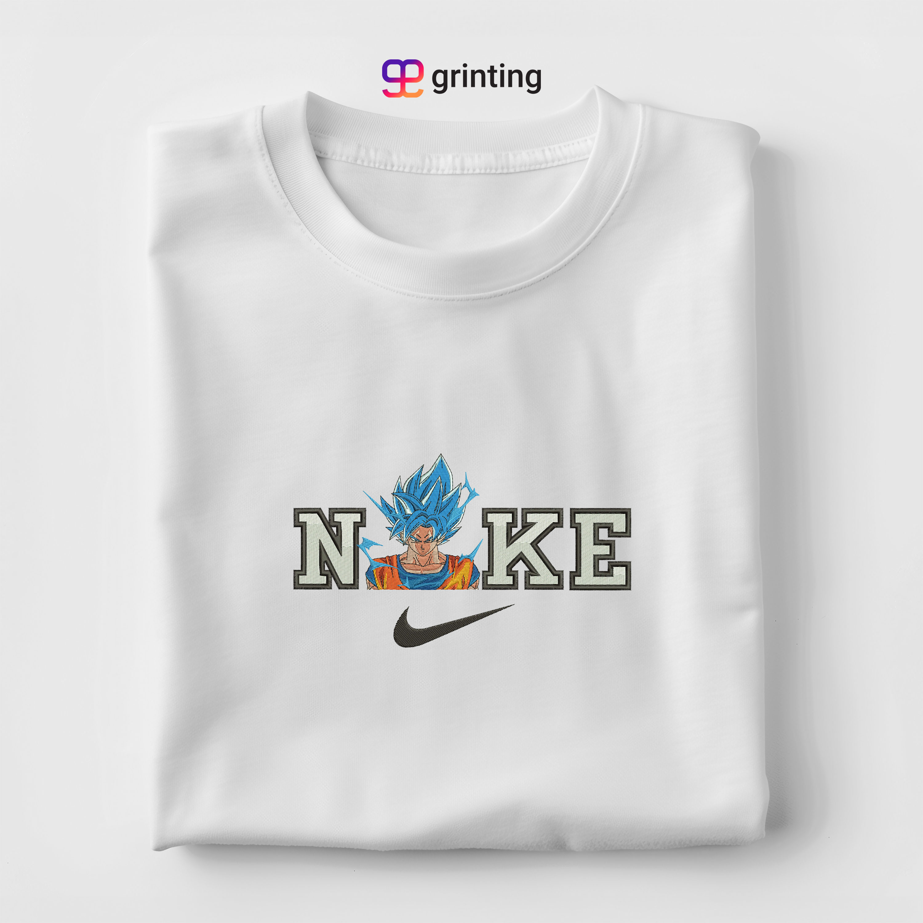 Nike Goku Type 2 Embroidered Sweatshirt & Shirt – Premium Comfort and Style