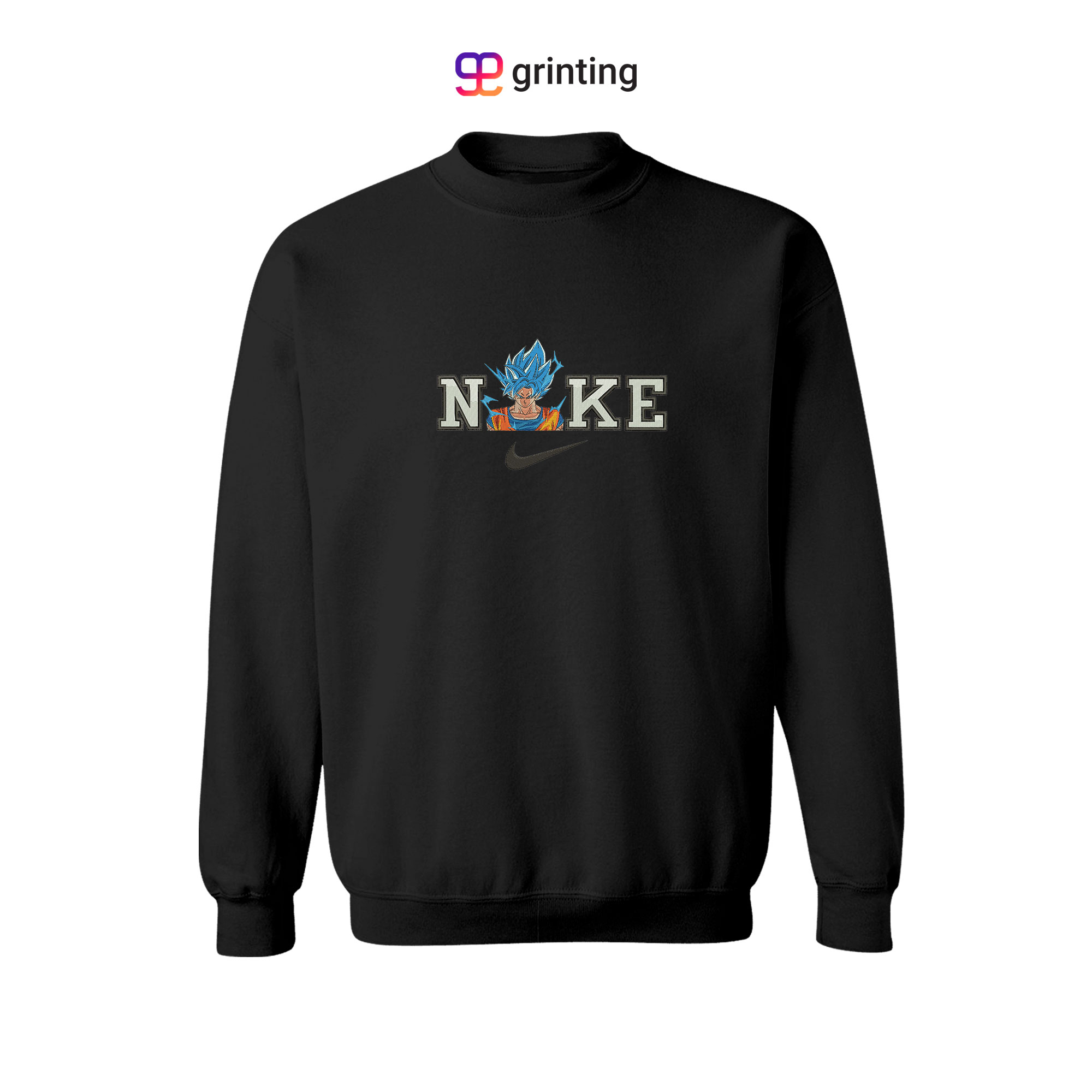 Nike Goku Type 2 Embroidered Sweatshirt & Shirt – Premium Comfort and Style