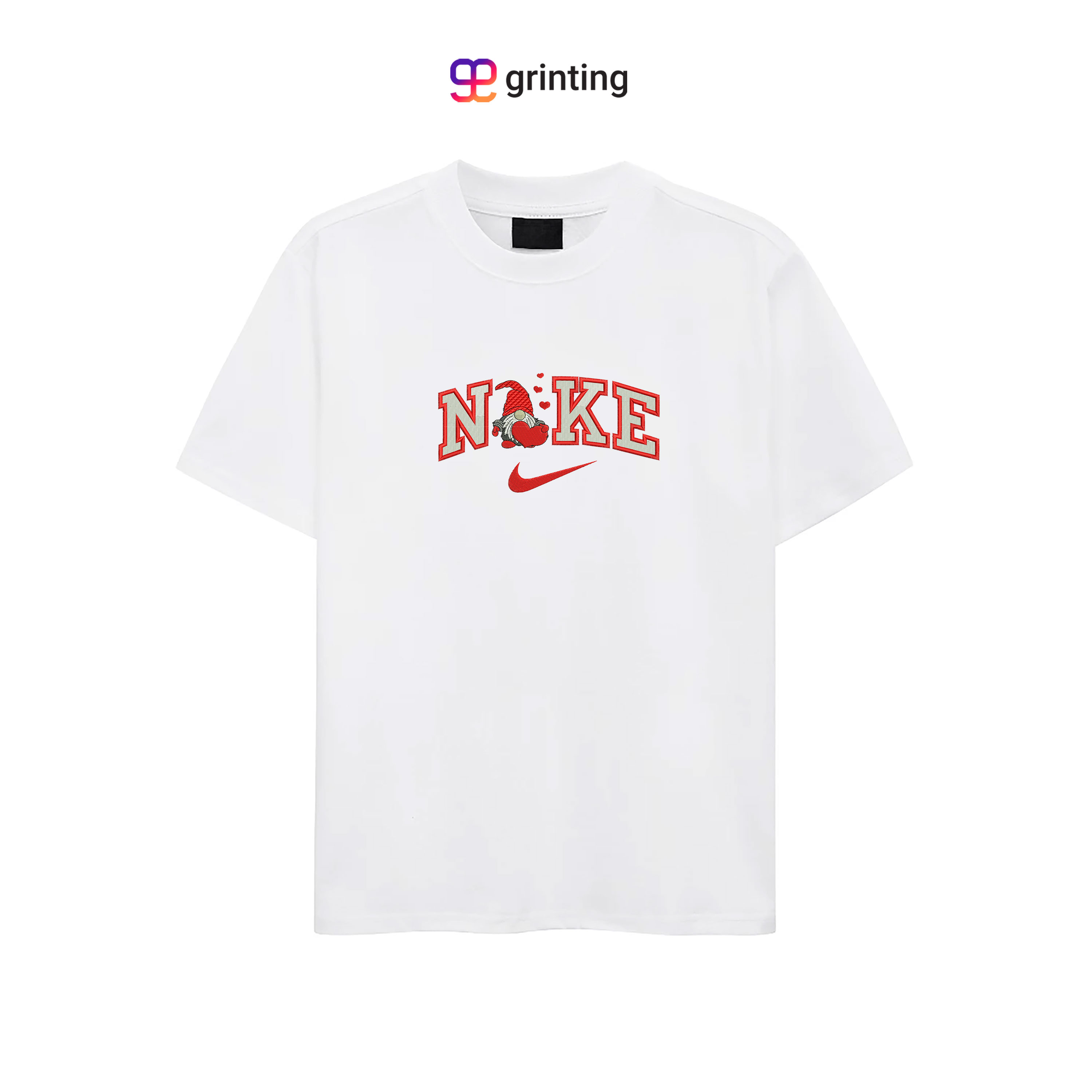 Nike Gnome Heart Embroidered Sweatshirt & Shirt – Premium Comfort and Style