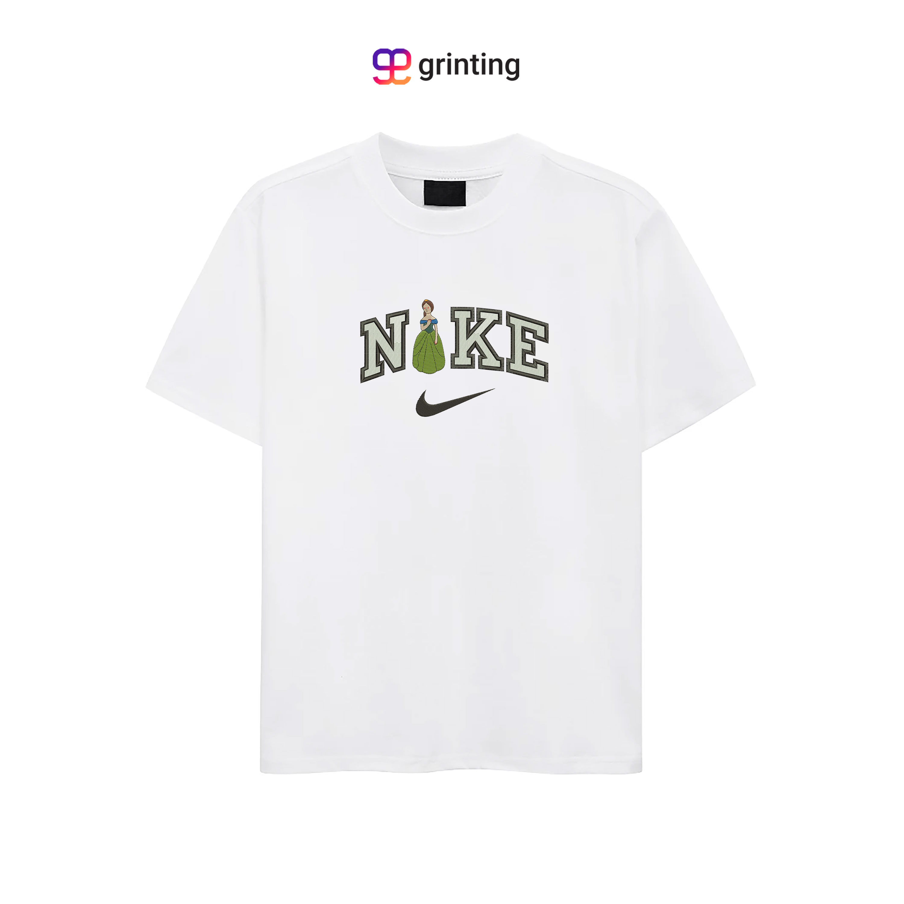 Nike Girl Statue Embroidered Sweatshirt & Shirt – Premium Comfort and Style