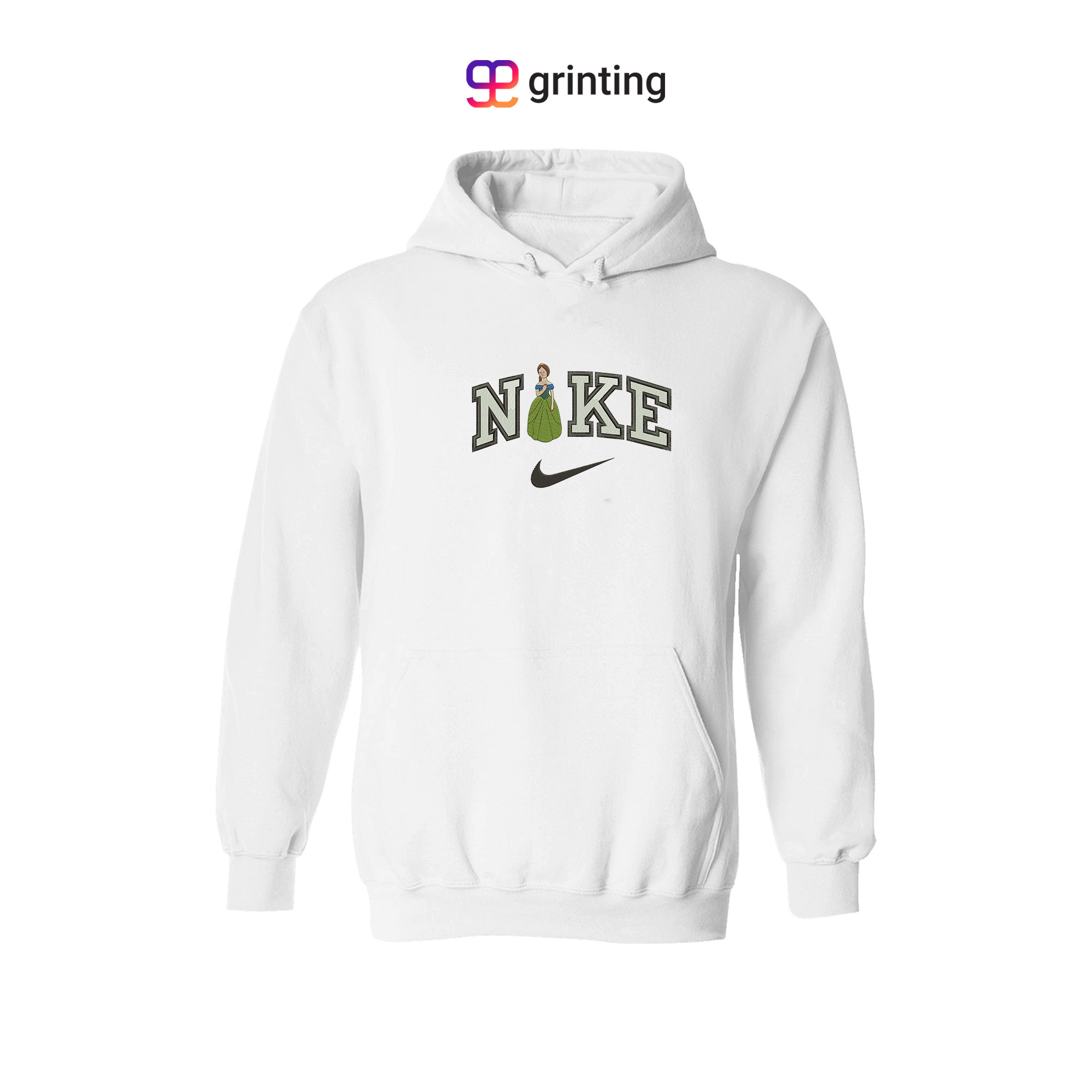 Nike Girl Statue Embroidered Sweatshirt & Shirt – Premium Comfort and Style