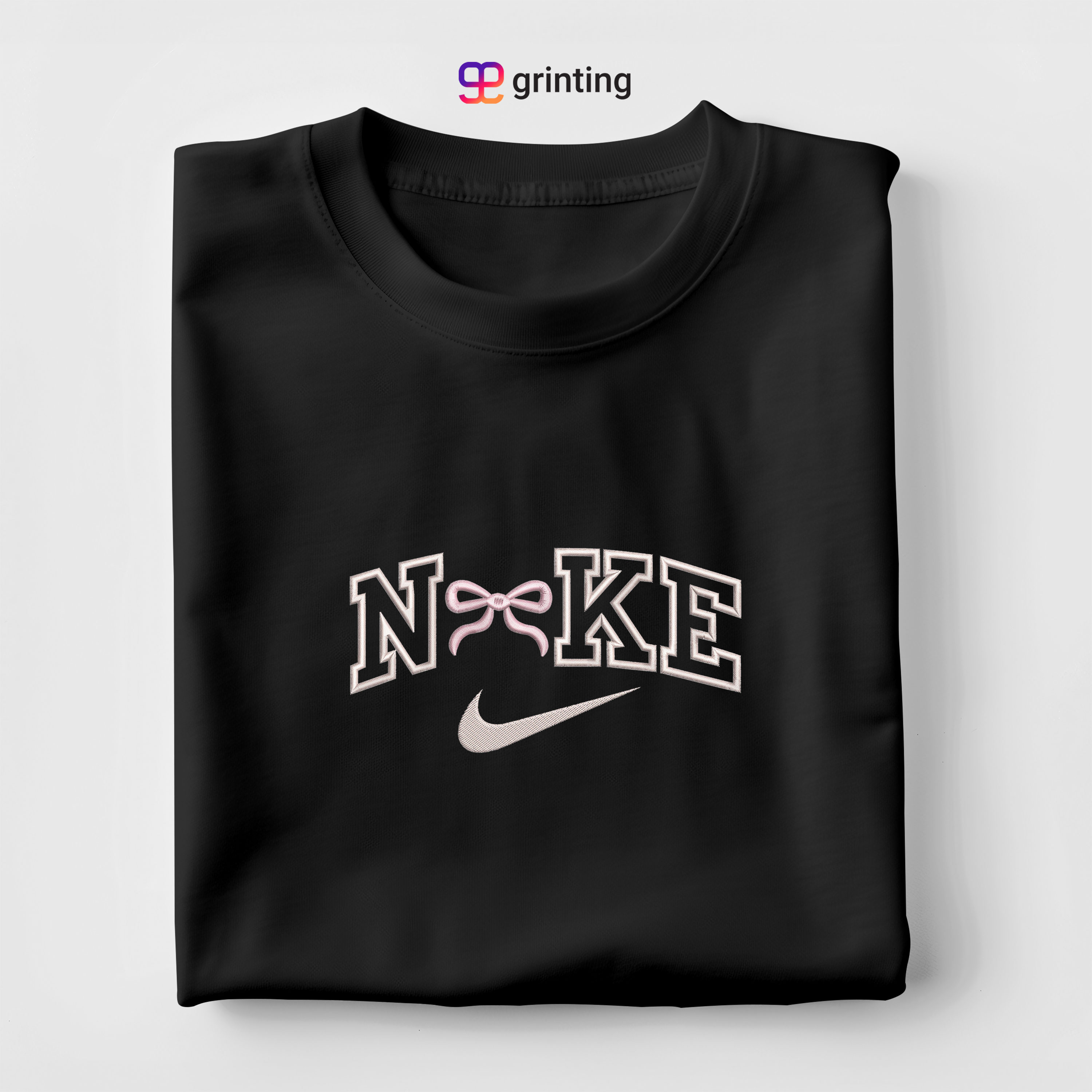 Nike Gift Ribbon Embroidered Sweatshirt & Shirt – Premium Comfort and Style