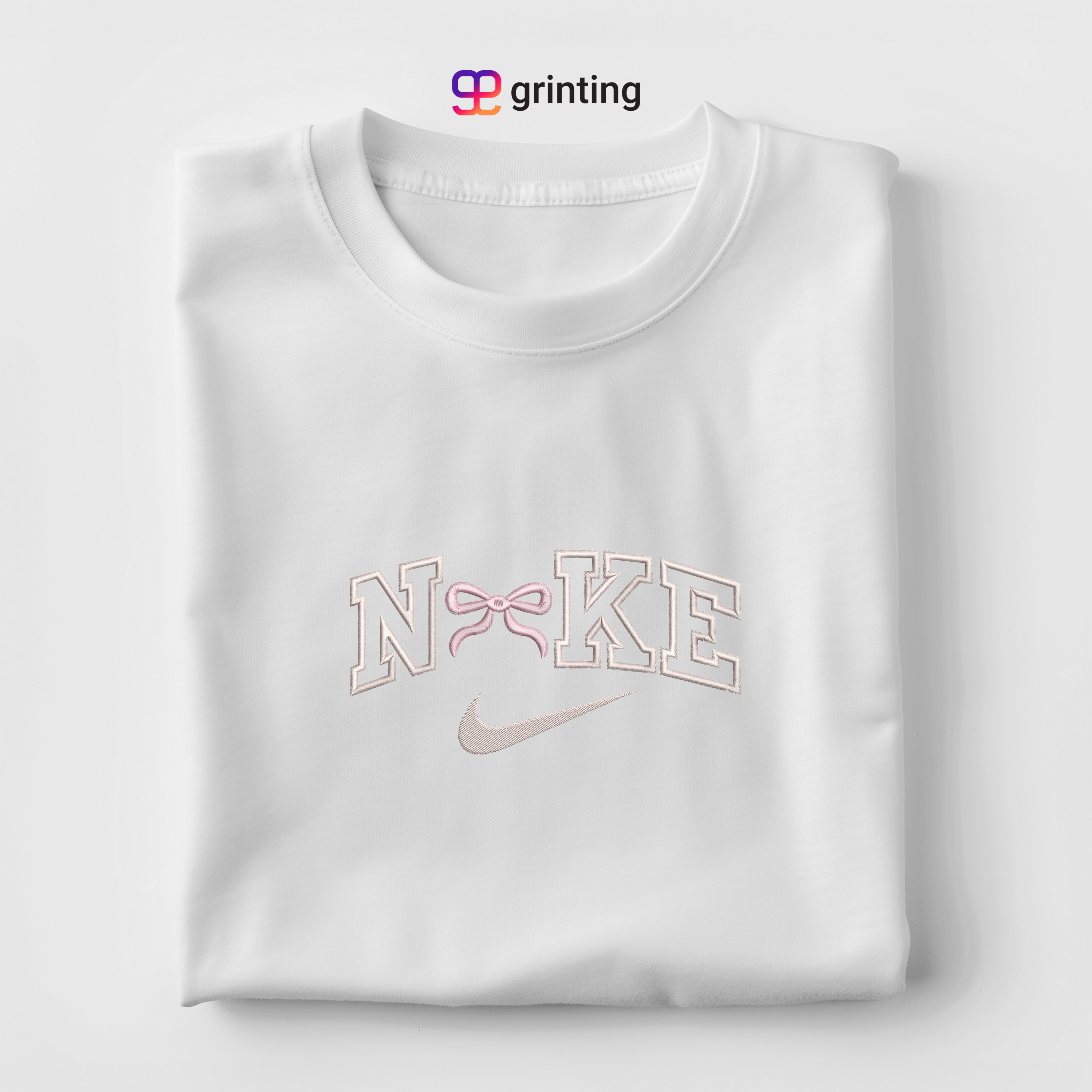 Nike Gift Ribbon Embroidered Sweatshirt & Shirt – Premium Comfort and Style