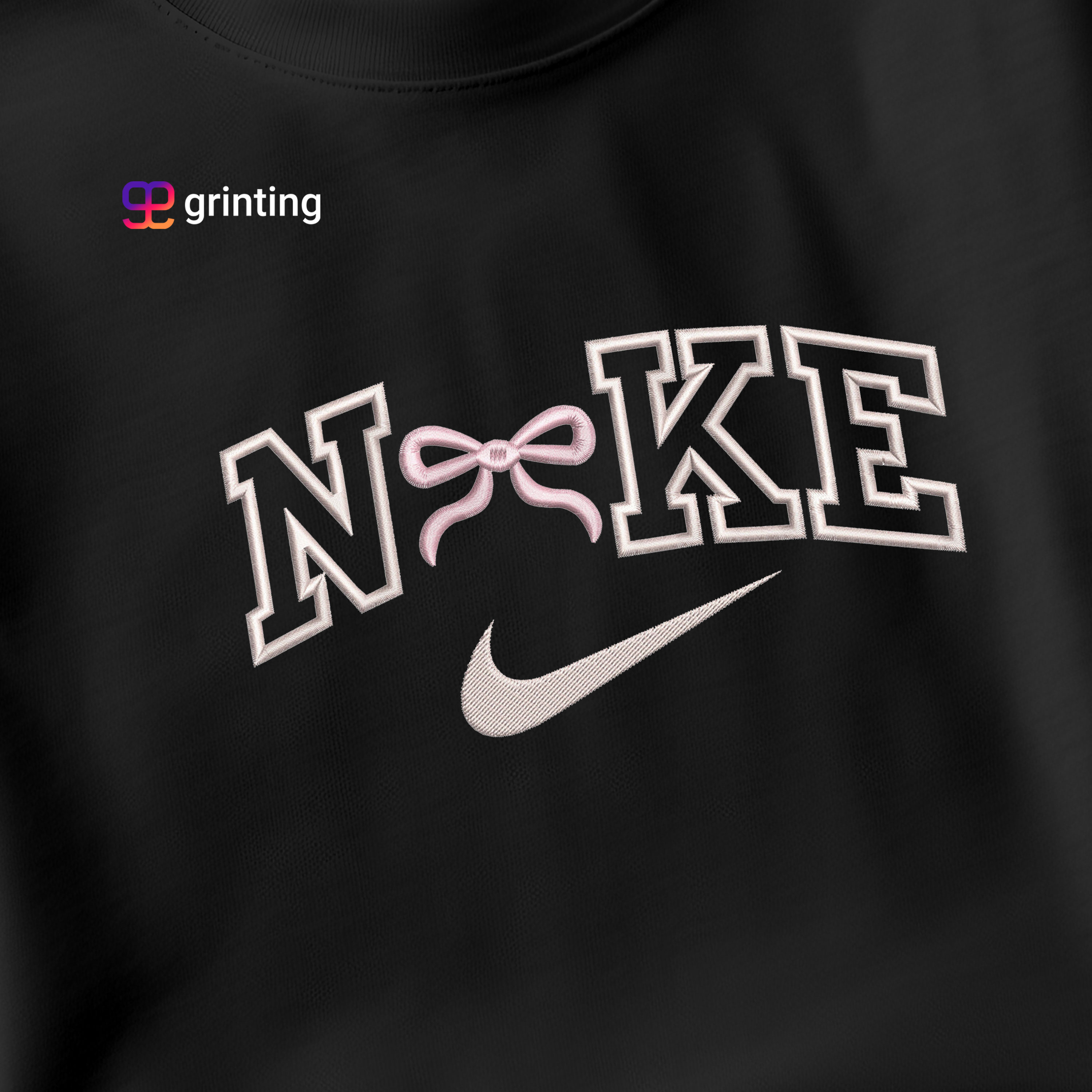 Nike Gift Ribbon Embroidered Sweatshirt & Shirt – Premium Comfort and Style