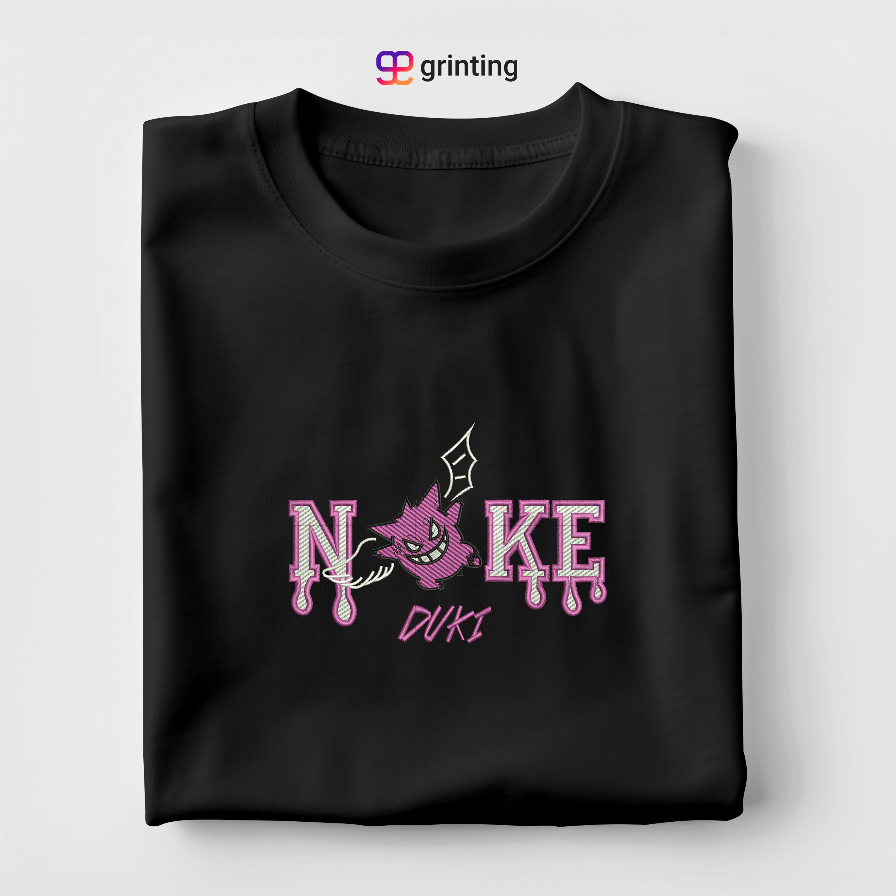 Nike Gengar Duki Embroidered Sweatshirt & Shirt – Premium Comfort and Style