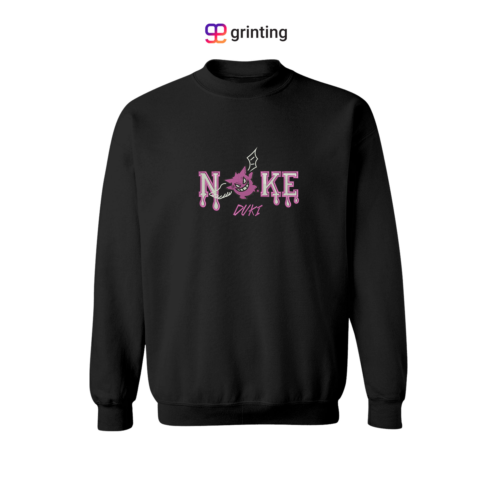 Nike Gengar Duki Embroidered Sweatshirt & Shirt – Premium Comfort and Style